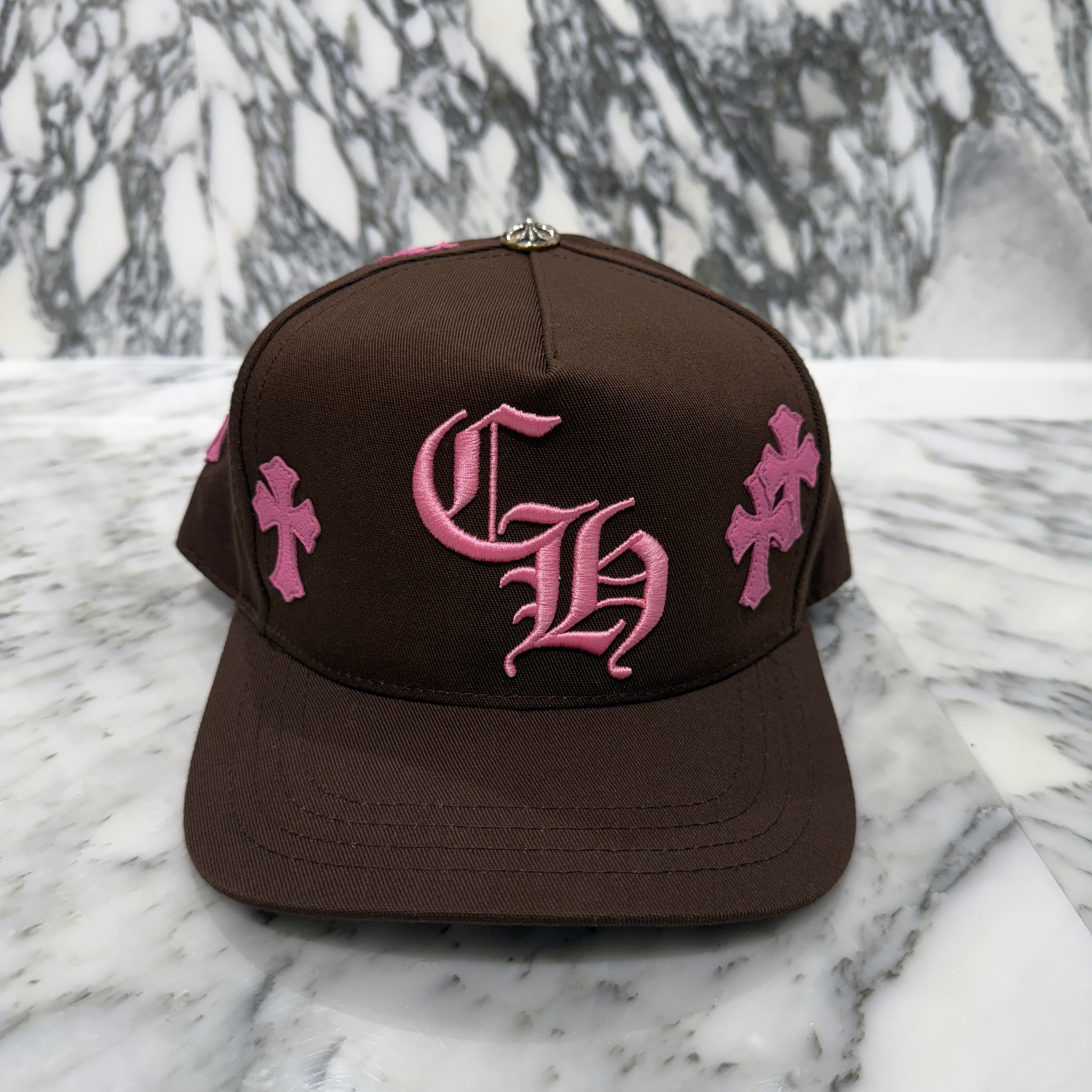 CHROME HEARTS Cemetery Cross Patch Trucker Cap Size ONE SIZE（53