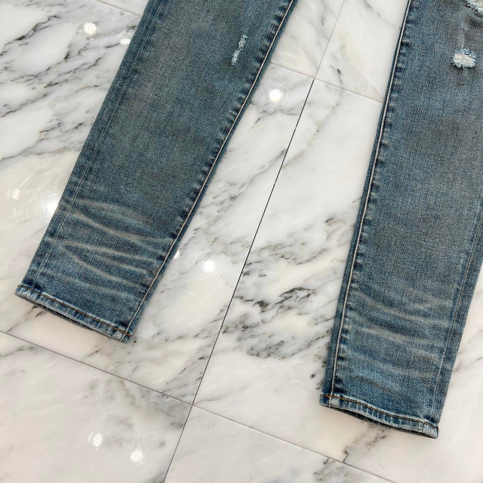 AMIRI MX-1 Animal Print Leopard Distressed Skinny Pants Size 31 アミリ アニマルプリント レオパード ダメージ加工 スキニーパンツ サイズ31