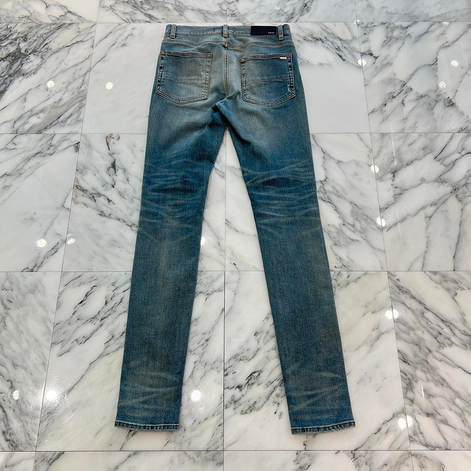 AMIRI MX-1 Animal Print Leopard Distressed Skinny Pants Size 31 アミリ アニマルプリント レオパード ダメージ加工 スキニーパンツ サイズ31