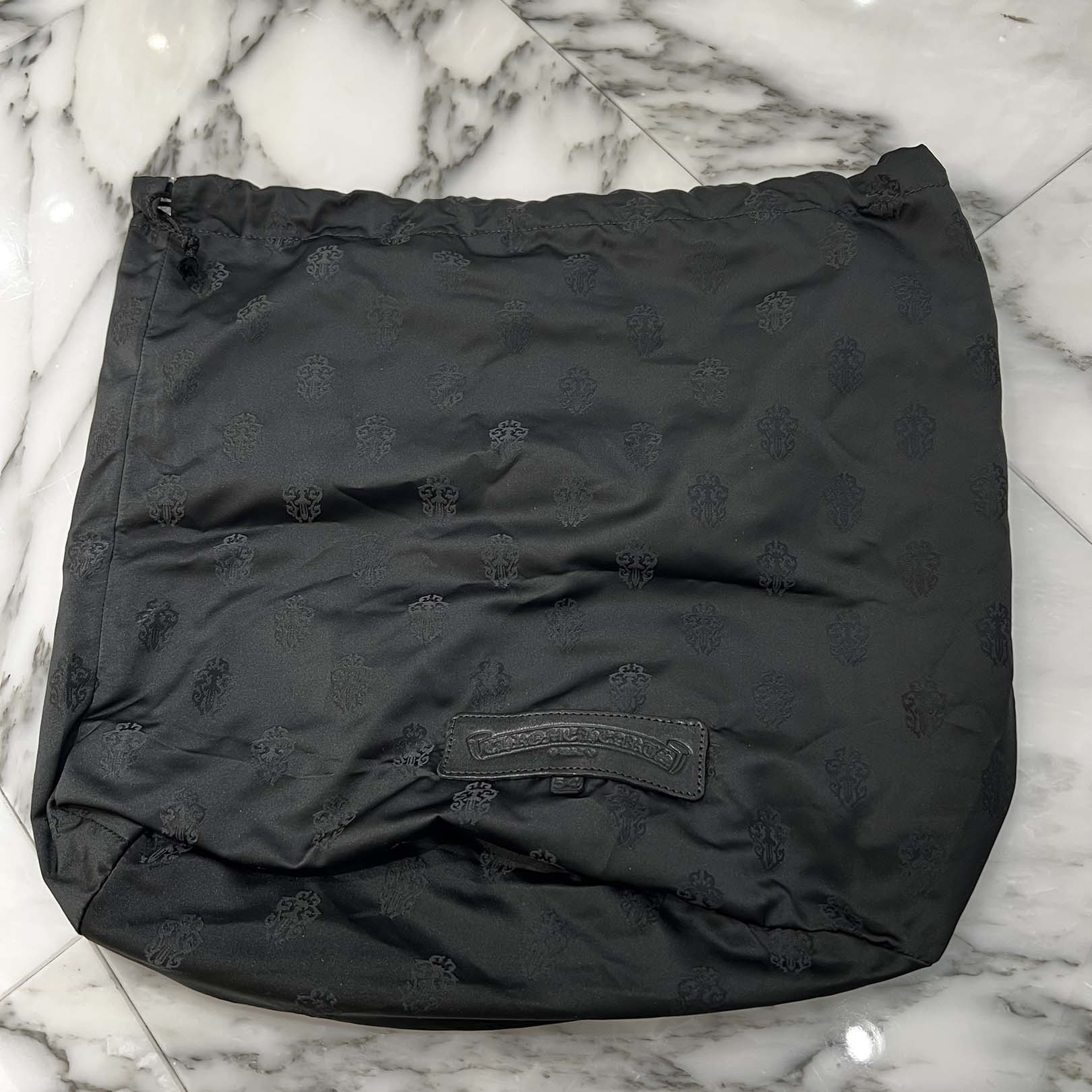 CHROME HEARTS Stencil Pattern CHICKEN NUGGET Small Nylon Leather Shoulder Bag クロムハーツ ステンシル柄 チキンナゲット スモール ナイロンレザー切替 ショルダーバッグ