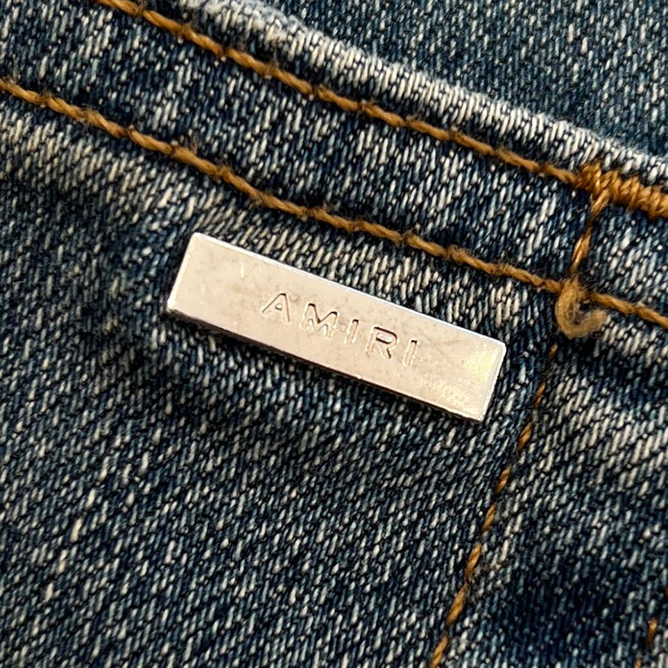 AMIRI MX-1 Animal Print Leopard Distressed Skinny Pants Size 31 アミリ アニマルプリント レオパード ダメージ加工 スキニーパンツ サイズ31