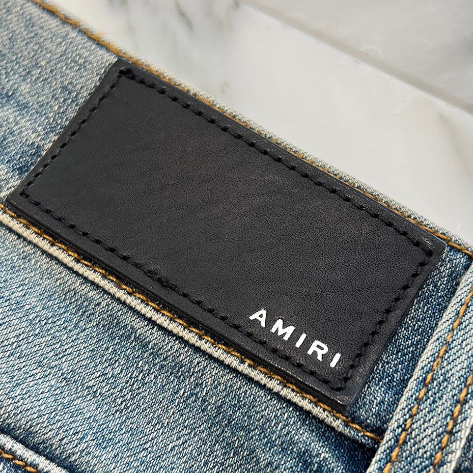 AMIRI MX-1 Animal Print Leopard Distressed Skinny Pants Size 31 アミリ アニマルプリント レオパード ダメージ加工 スキニーパンツ サイズ31