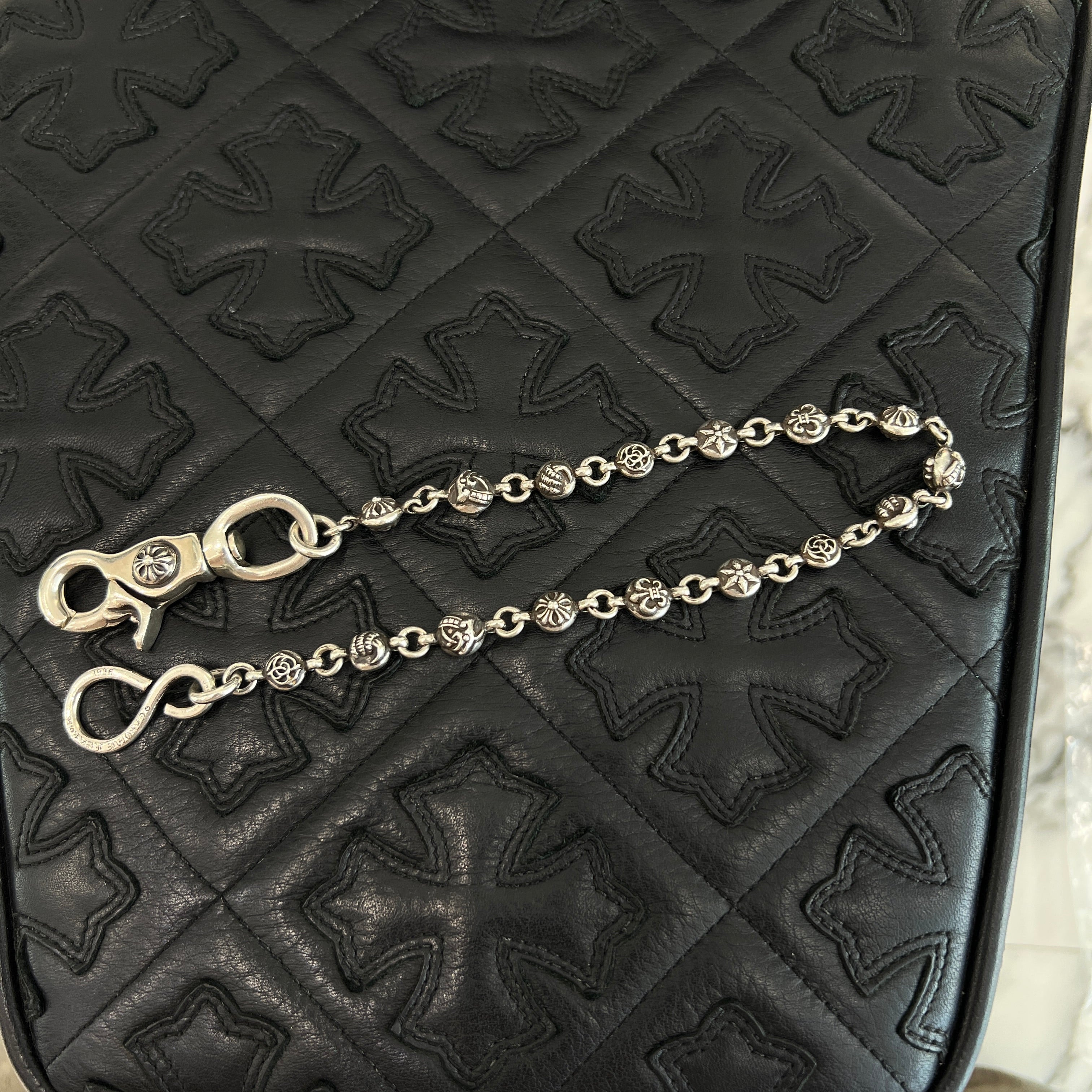 CHROME HEARTS Multi Cross Ball Short Wallet Chain クロムハーツ マルチ クロスボール ショート ウォレットチェーン