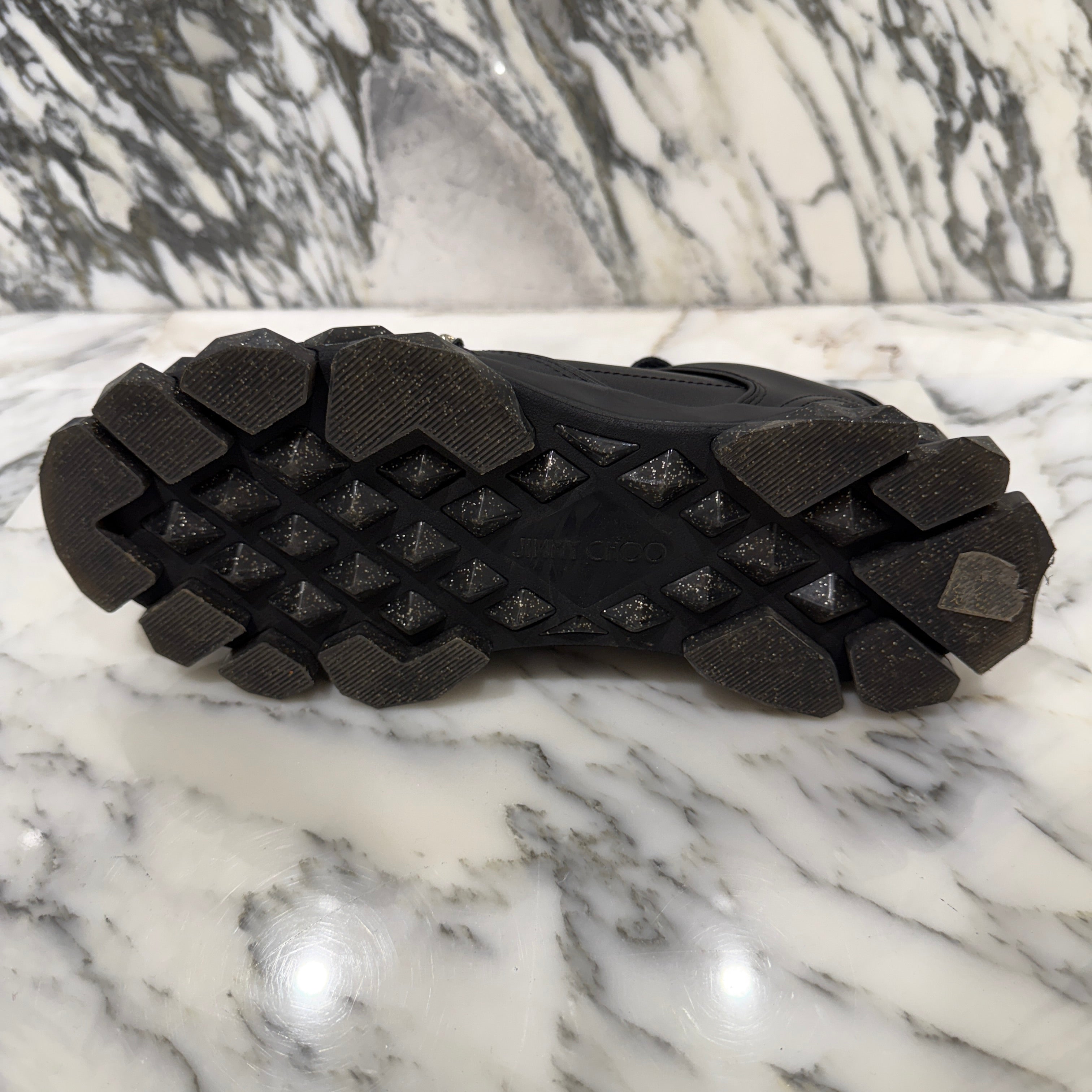 JIMMY CHOO 2021AW Crystal Strap Low Top Sneakers Size 41 ジミーチュウ クリスタルストラップ ロートップ スニーカー サイズ41