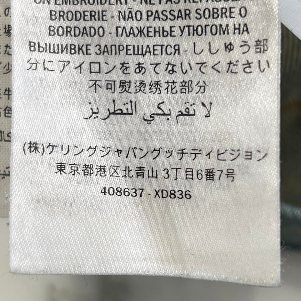 GUCCI Symbols Tapered Denim Pants 408637-XD836 Size 34 グッチ シンボルズ テーパード デニムパンツ サイズ34