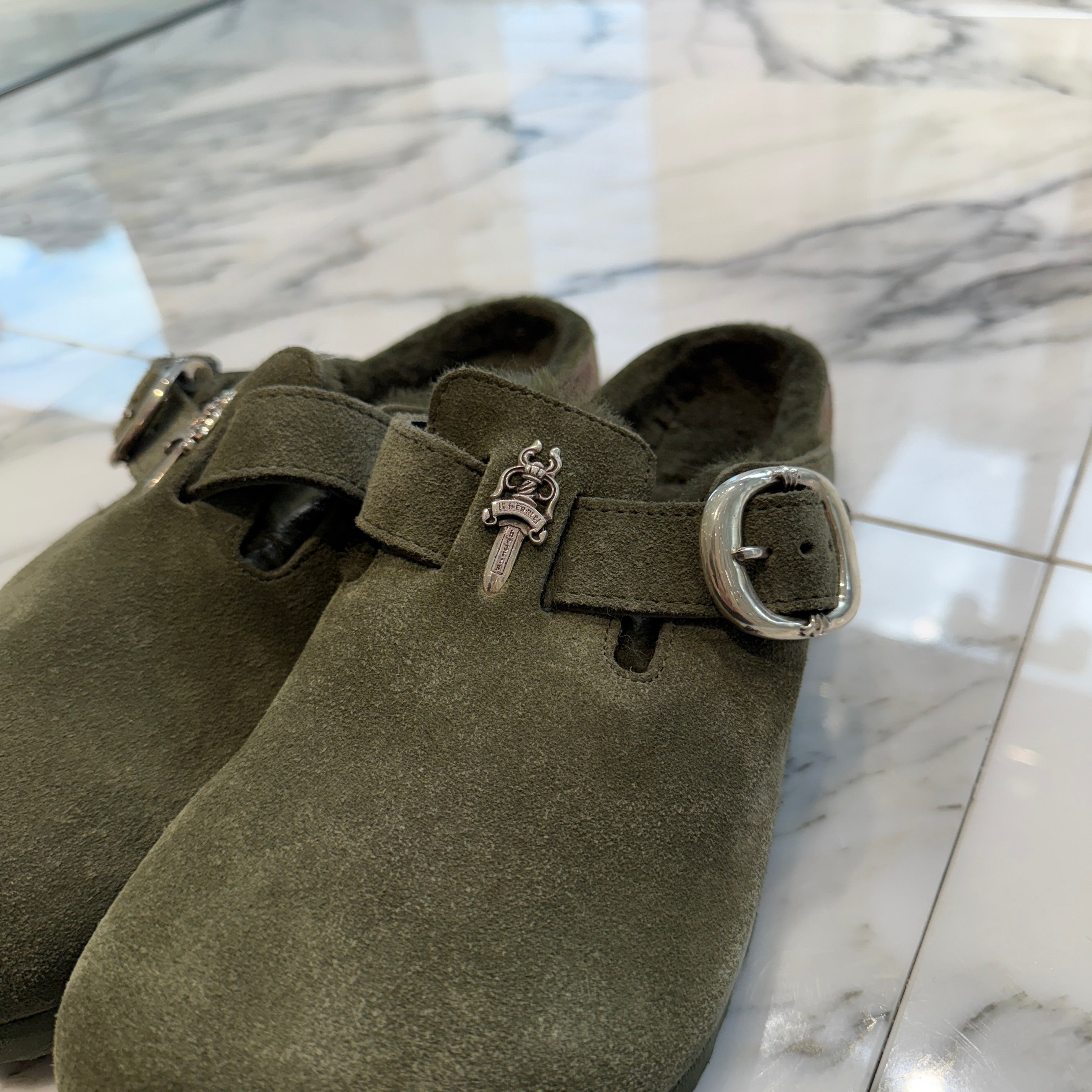 CHROME HEARTS × BIRKENSTOCK Boston Limited Silver Dagger