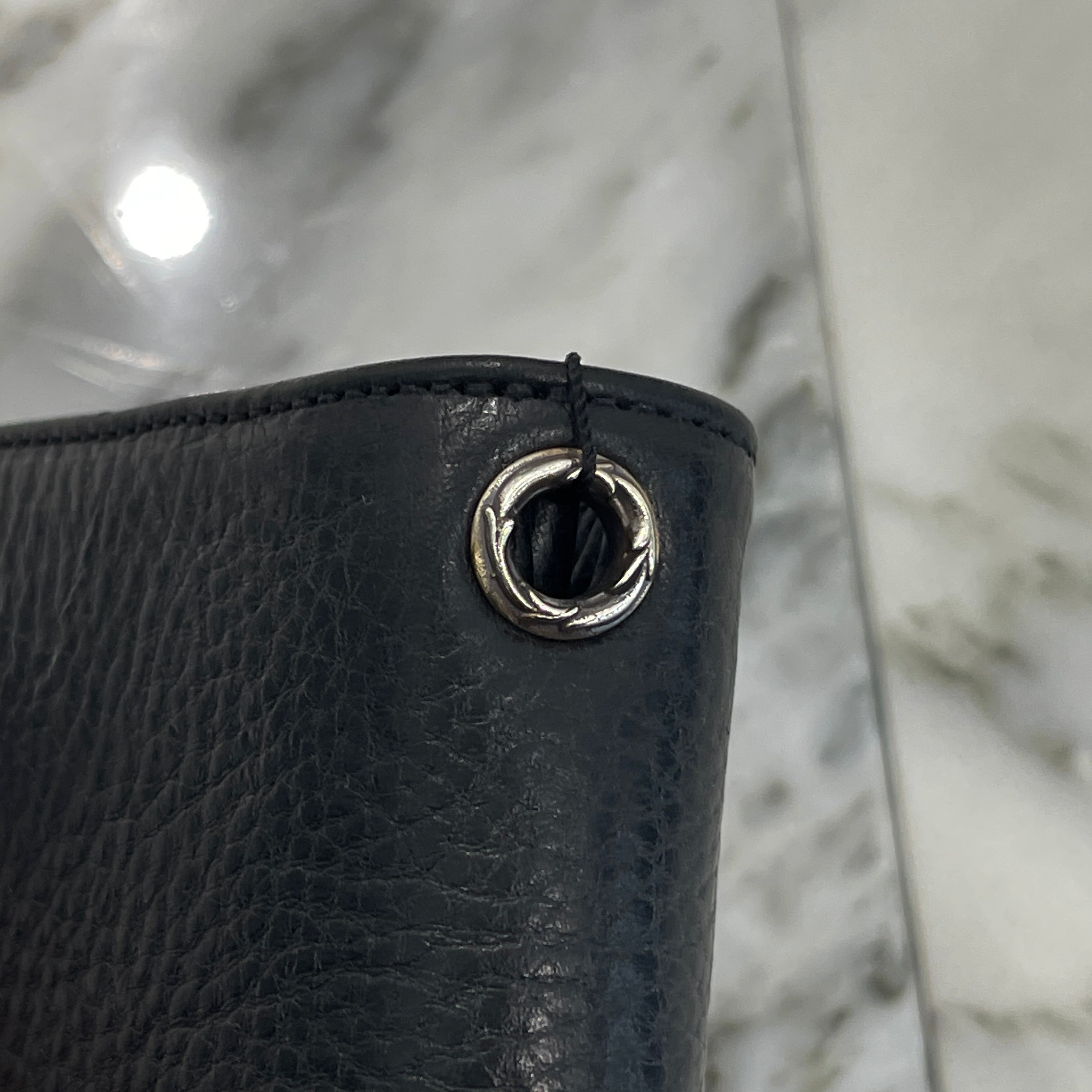 CHROME HEARTS 1 Zip Cross Patch Heavy Leather Wallet クロムハーツ 1ジップ クロスパッチ ヘビーレザーウォレット