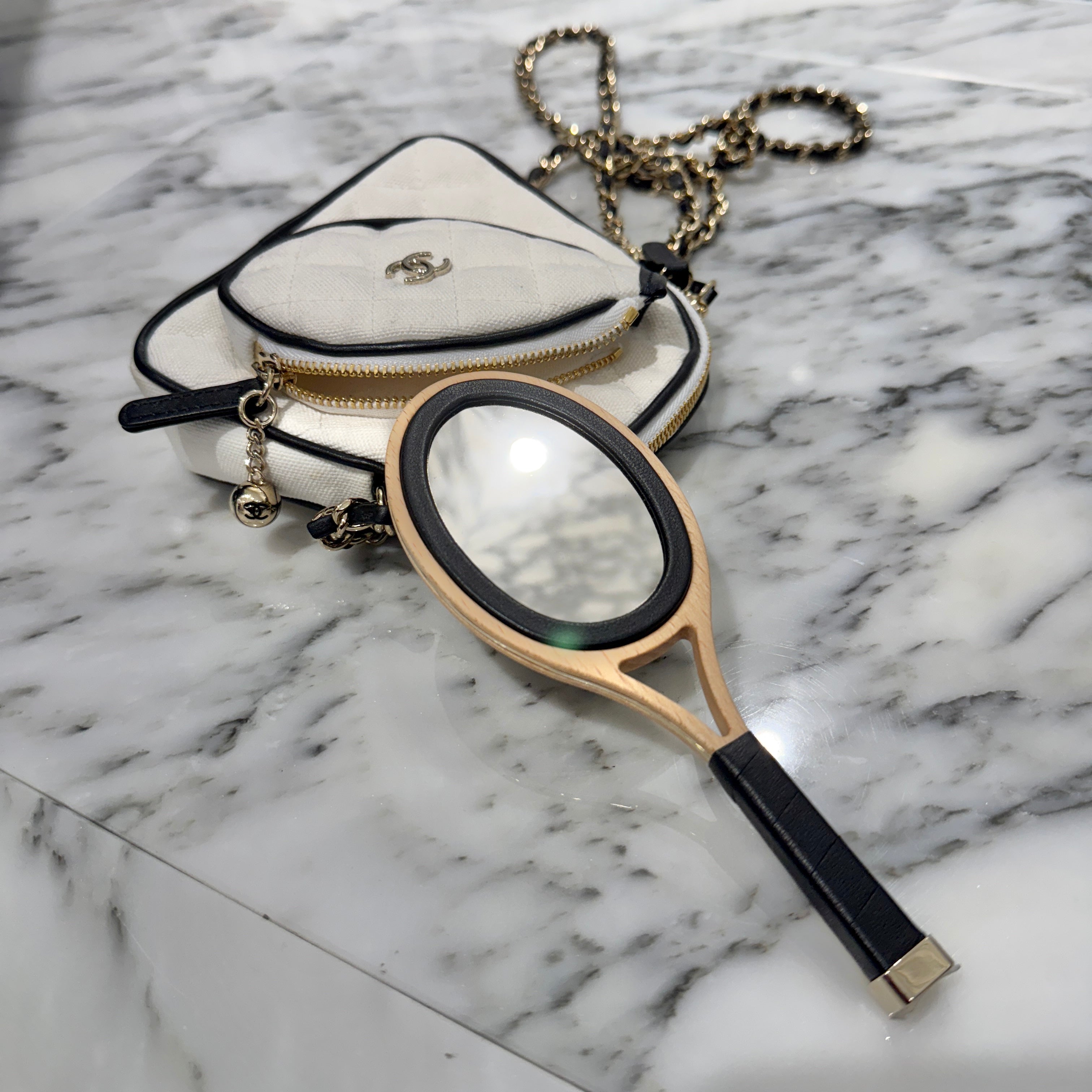 CHANEL 2022AW Coco Masters Canvas Tennis Racquet Shoulder Bag シャネル ココマスターズ キャンバス テニスラケット ショルダーバッグ