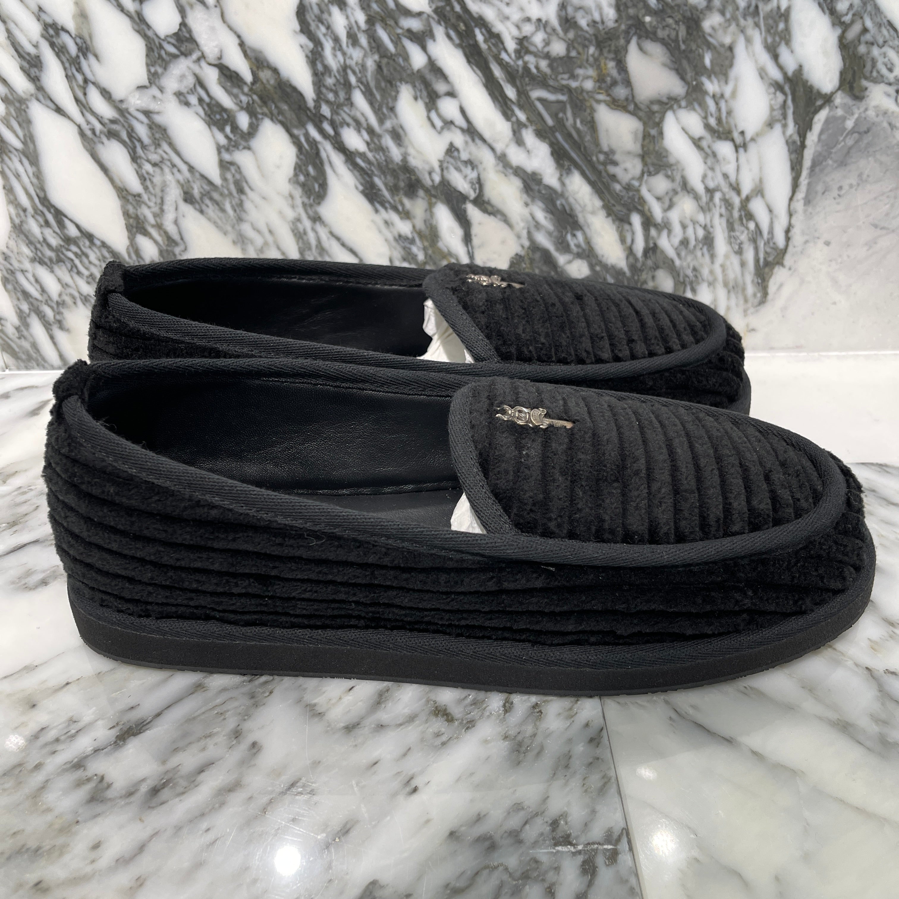 CHROME HEARTS Dagger Corduroy Slip On Size 40 クロムハーツ ダガー コーデュロイ スリッポン スリッパ シューズ サイズ40