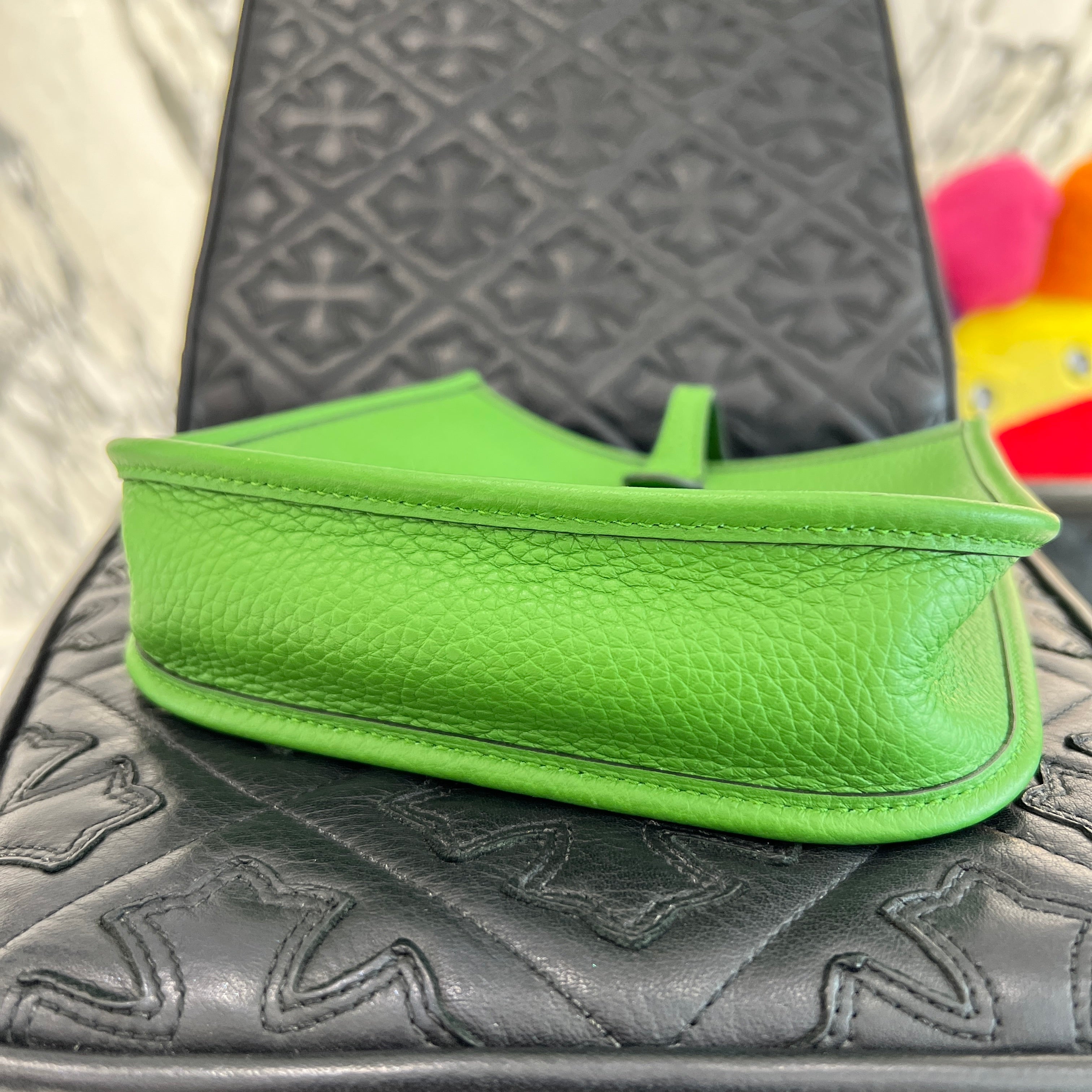 HERMES Evelyn TPM "Vert Yucca" B刻印 エルメス エブリン TPM "ヴェールユッカ" レザーショルダーバッグ B刻印