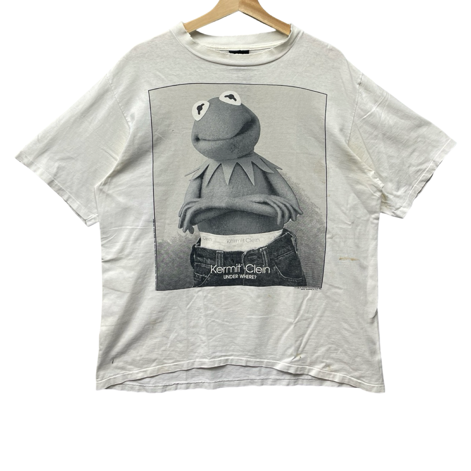 Vintage 90's Kermit Clein S/S Tee Size XL