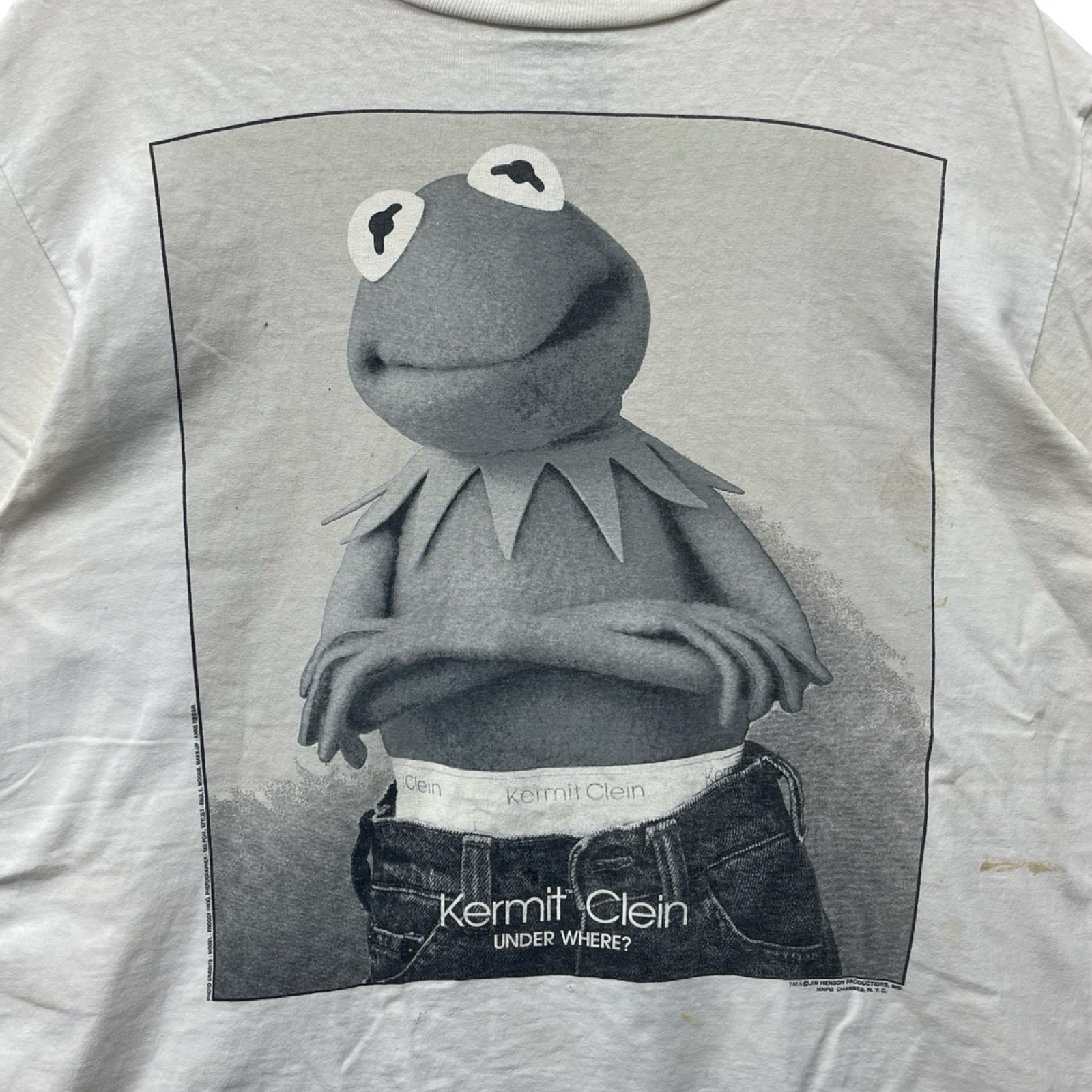 Vintage 90's Kermit Clein S/S Tee Size XL