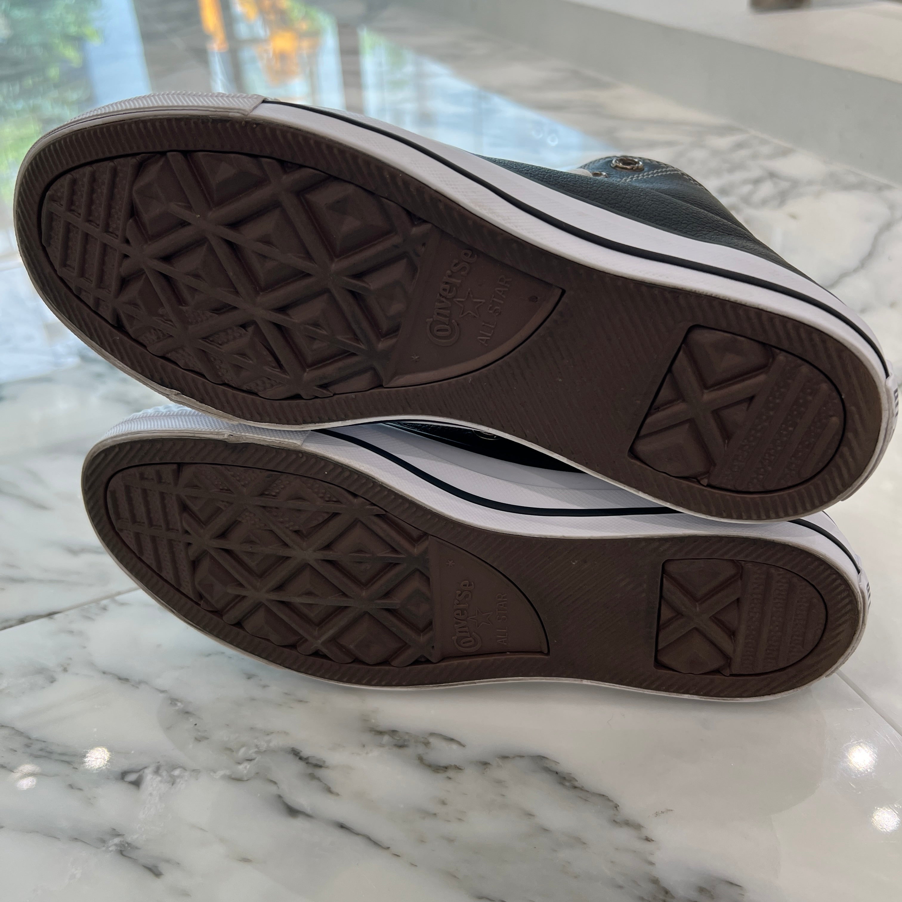 CHROME HEARTS × CONVERSE ALL STAR Cross Leather Patch Canvas Low Top Sneakers Size 6（24.5cm） クロムハーツ × コンバース オールスター クロスレザーパッチ キャンバス ローカットスニーカー サイズ6（24.5cm）