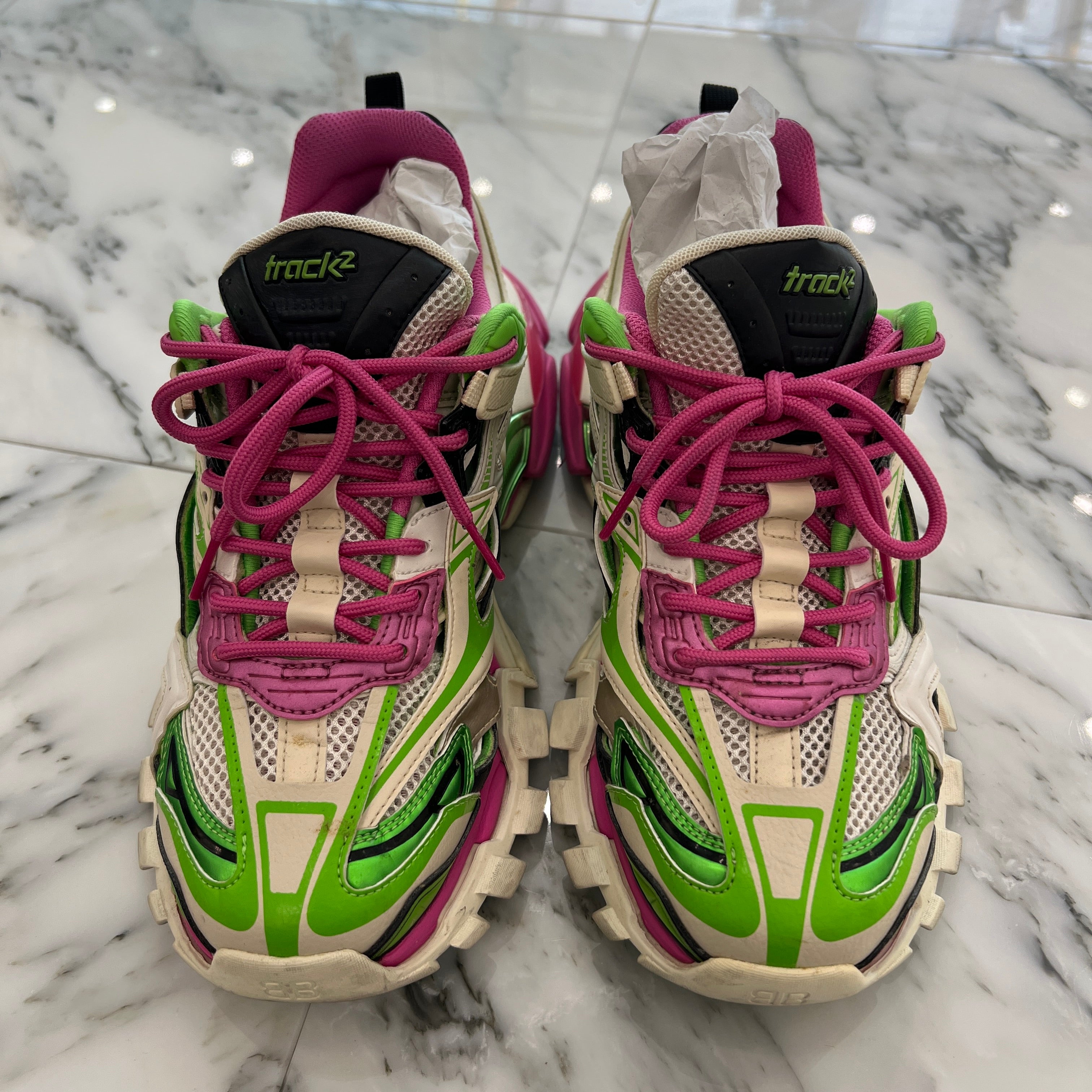 BALENCIAGA 2020SS TRACK2 OPEN SNEAKERS 568614 W2GN3 9199 Size 27cm バレンシアガ トラック2 オープン スニーカー サイズ27cm