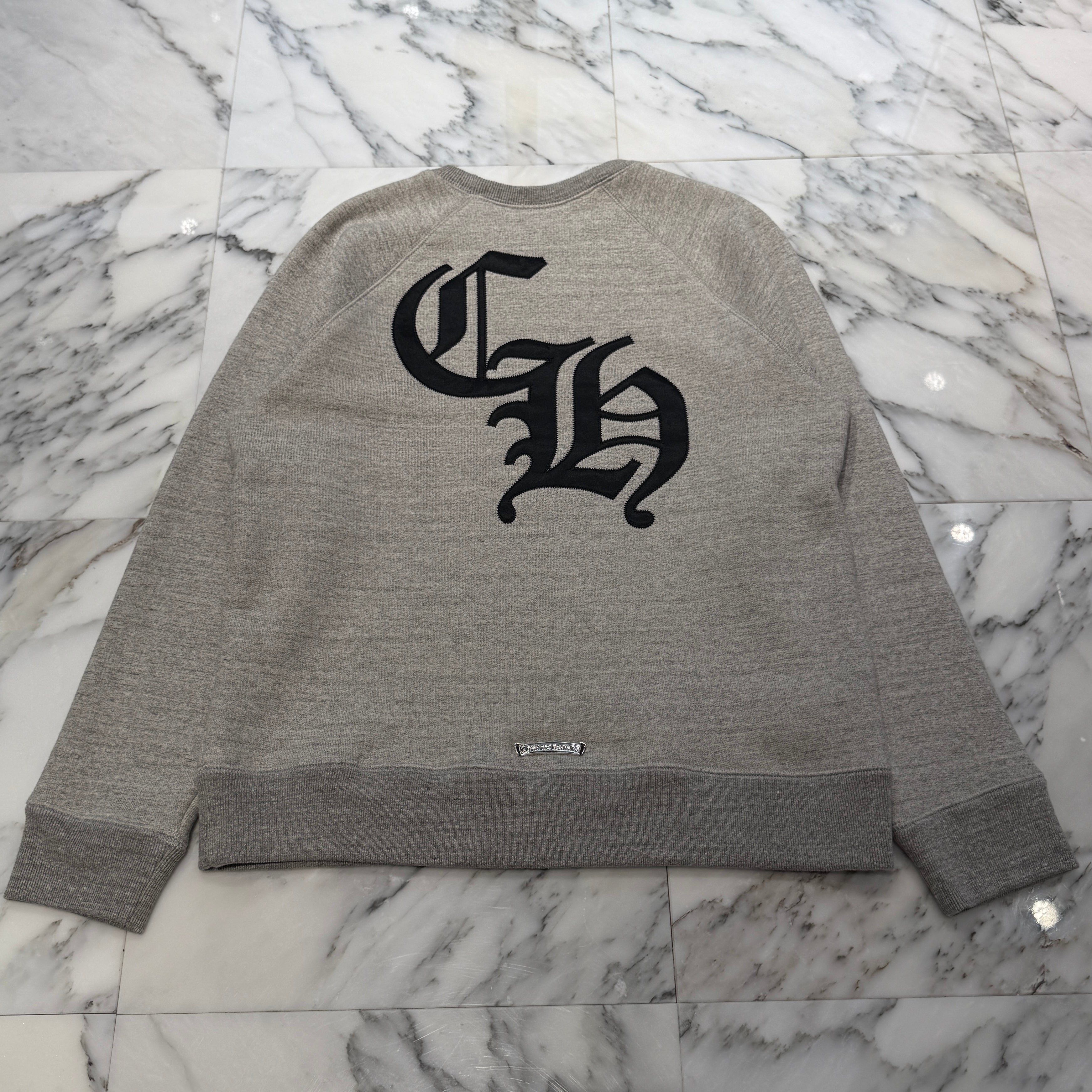 スウェット・トレーナー 2025SS Y NOT Cemetery Cross Applique Embroidery Sweatshirt CHROME HEARTS 2025SS Y NOT Cemetery Cross Applique