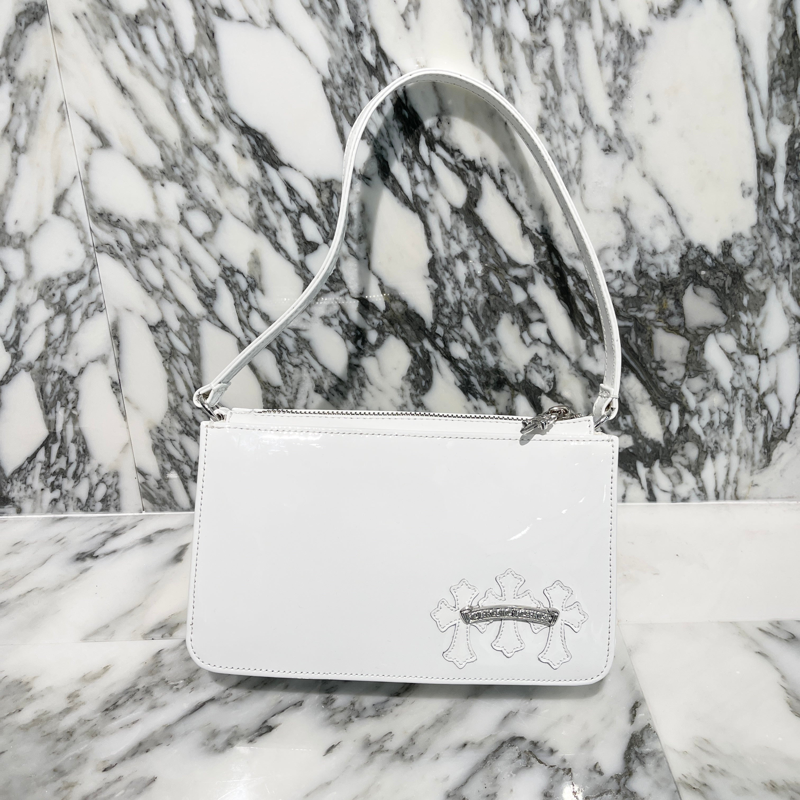 CHROME HEARTS The Night Patent Leather Hand Bag クロムハーツ ザ・ナイト パテントレザー ハンドバック