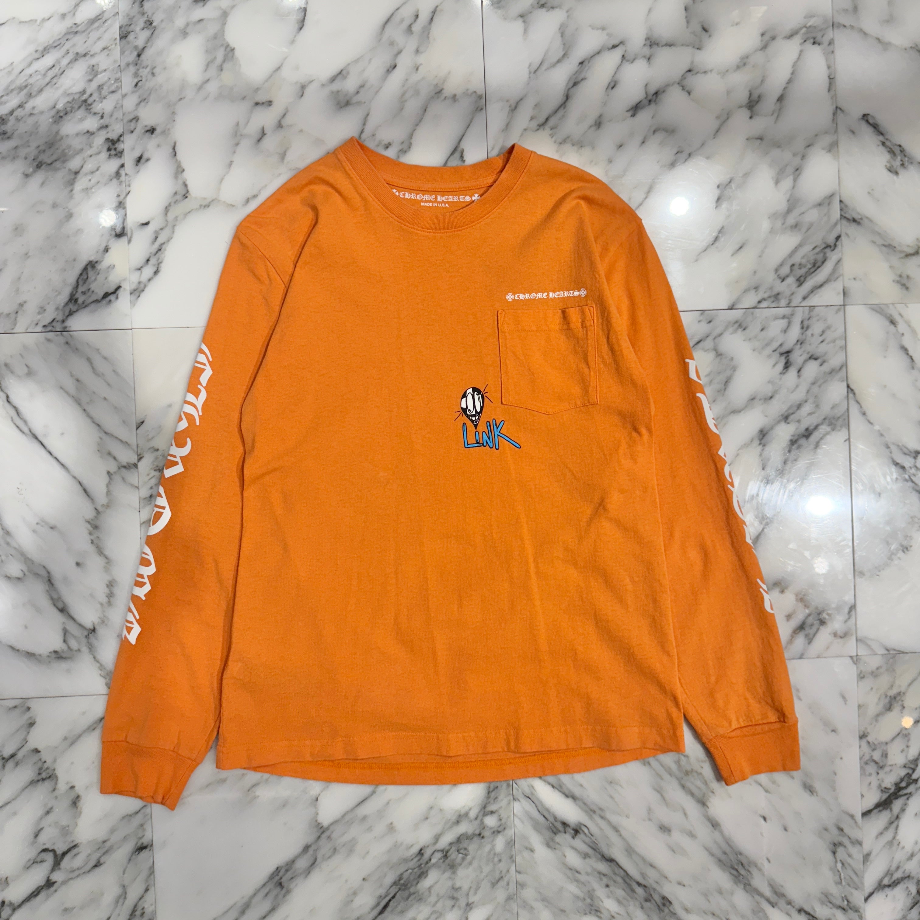 オレンジ系 CHROME HEARTS(クロムハーツ) Tシャツ・カットソー(メンズ