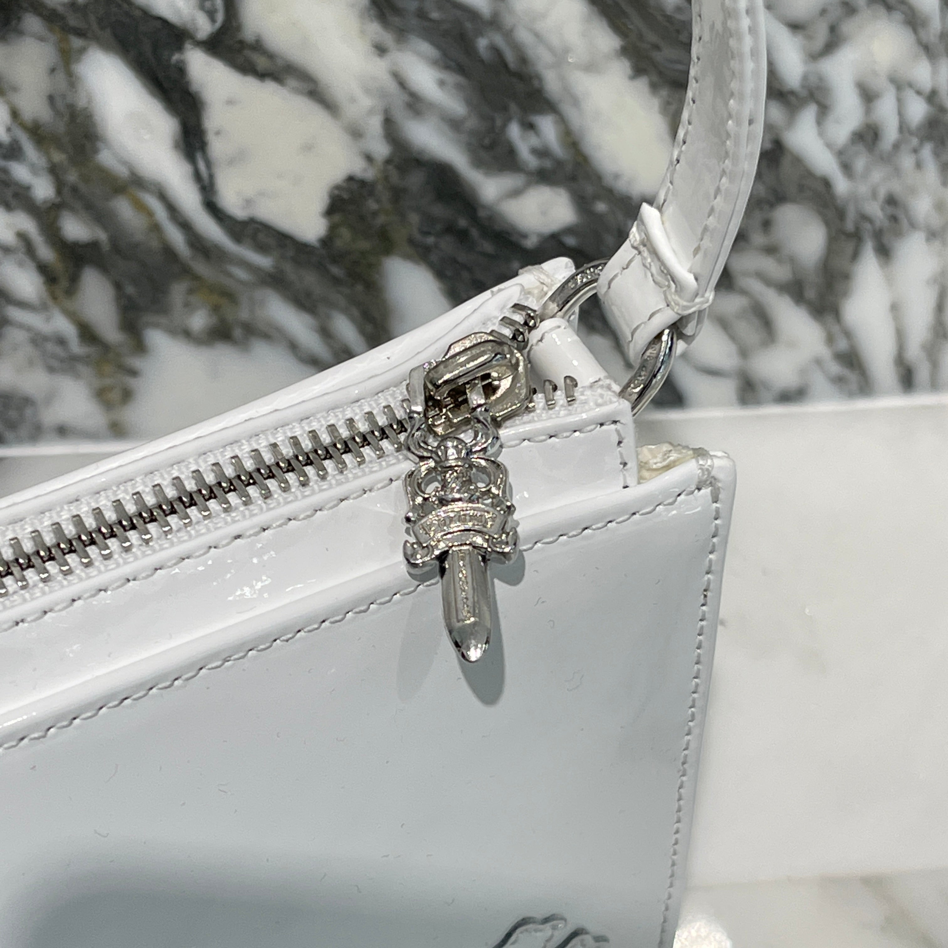 CHROME HEARTS The Night Patent Leather Hand Bag クロムハーツ ザ・ナイト パテントレザー ハンドバック