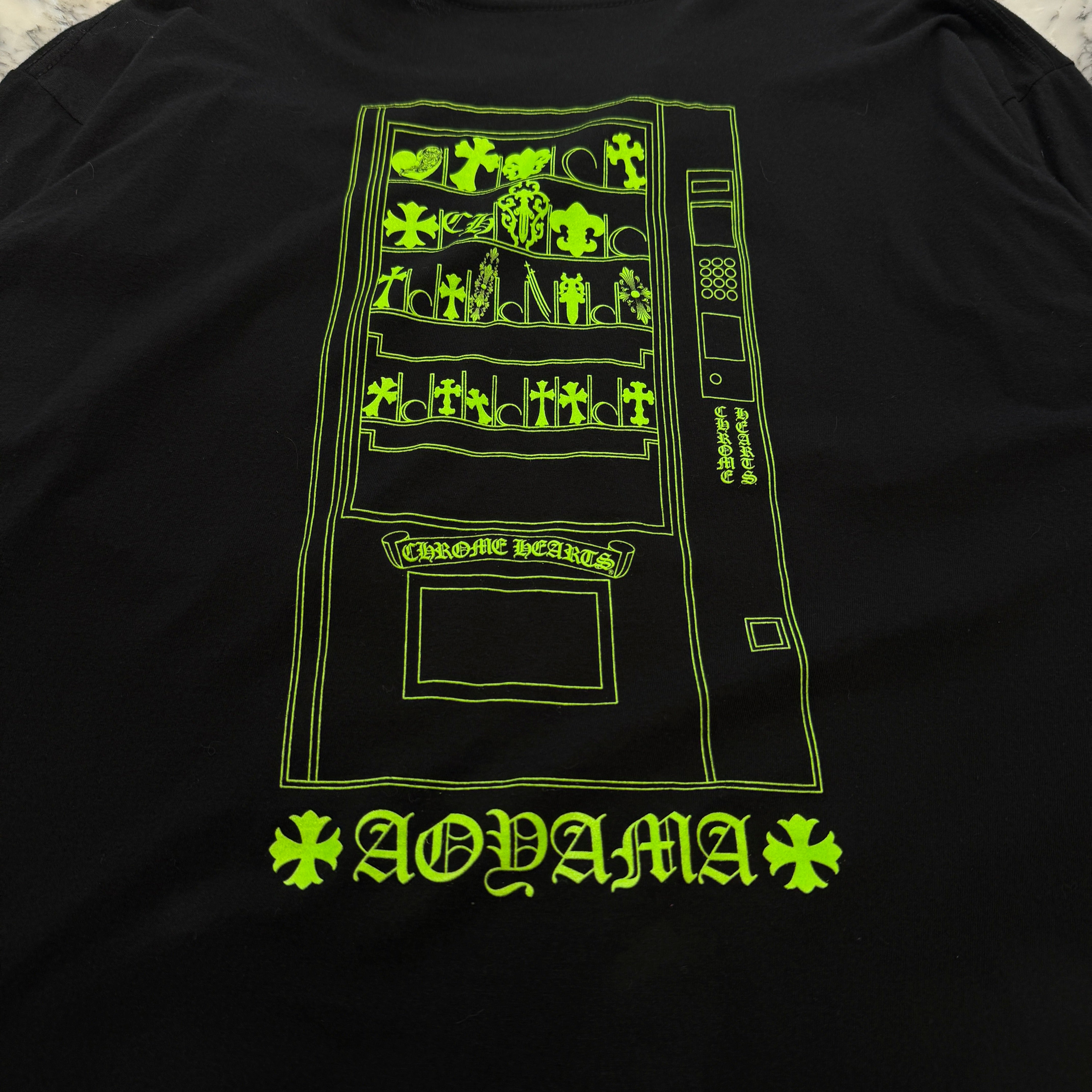CHROME HEARTS TOKYO AOYAMA Limited Vending Machine Long Sleeve Tee Size XL クロムハーツ 東京青山限定 自動販売機モチーフ ロングスリーブTシャツ サイズXL