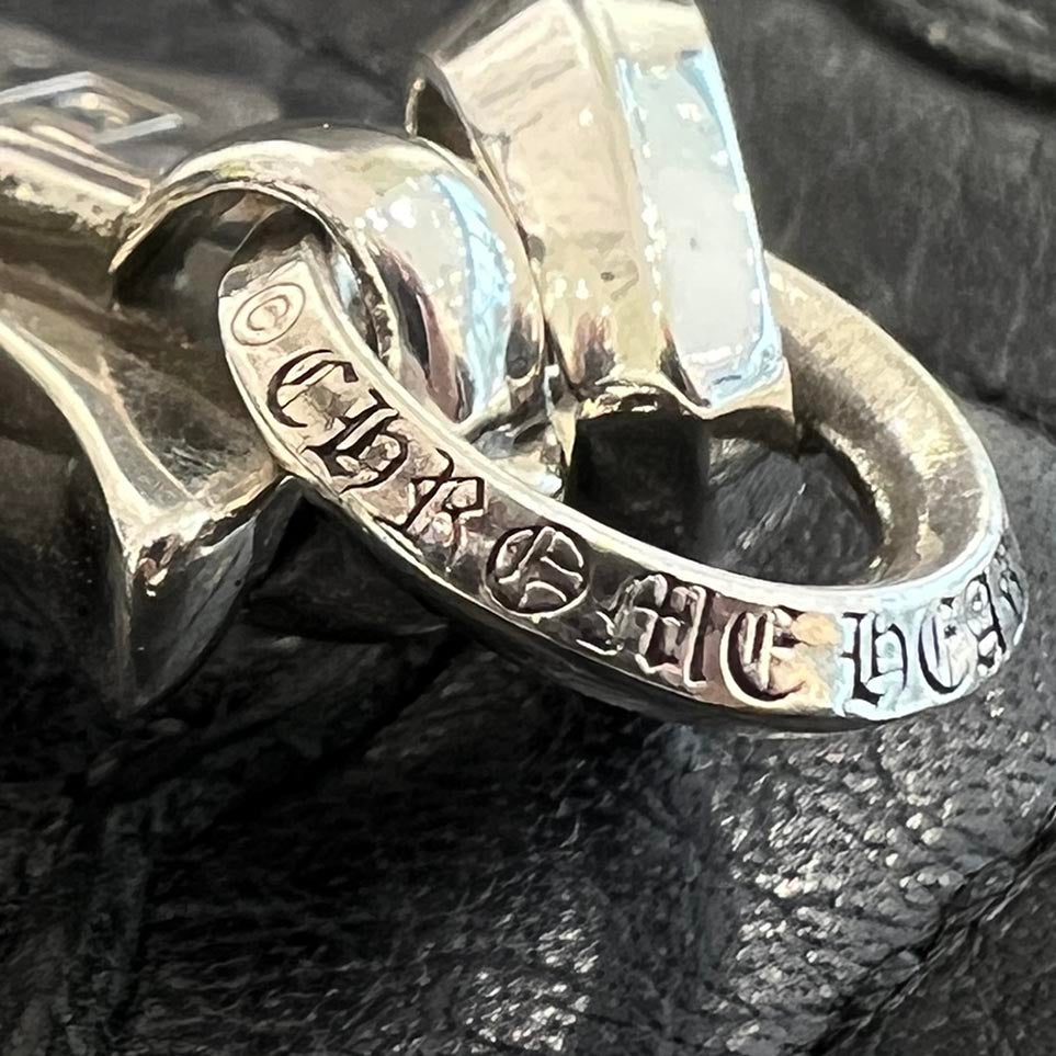 CHROME HEARTS Small CH Cross Pendant With Bail クロムハーツ スモール CHクロス ペンダント ウィズ ベイル シルバー925