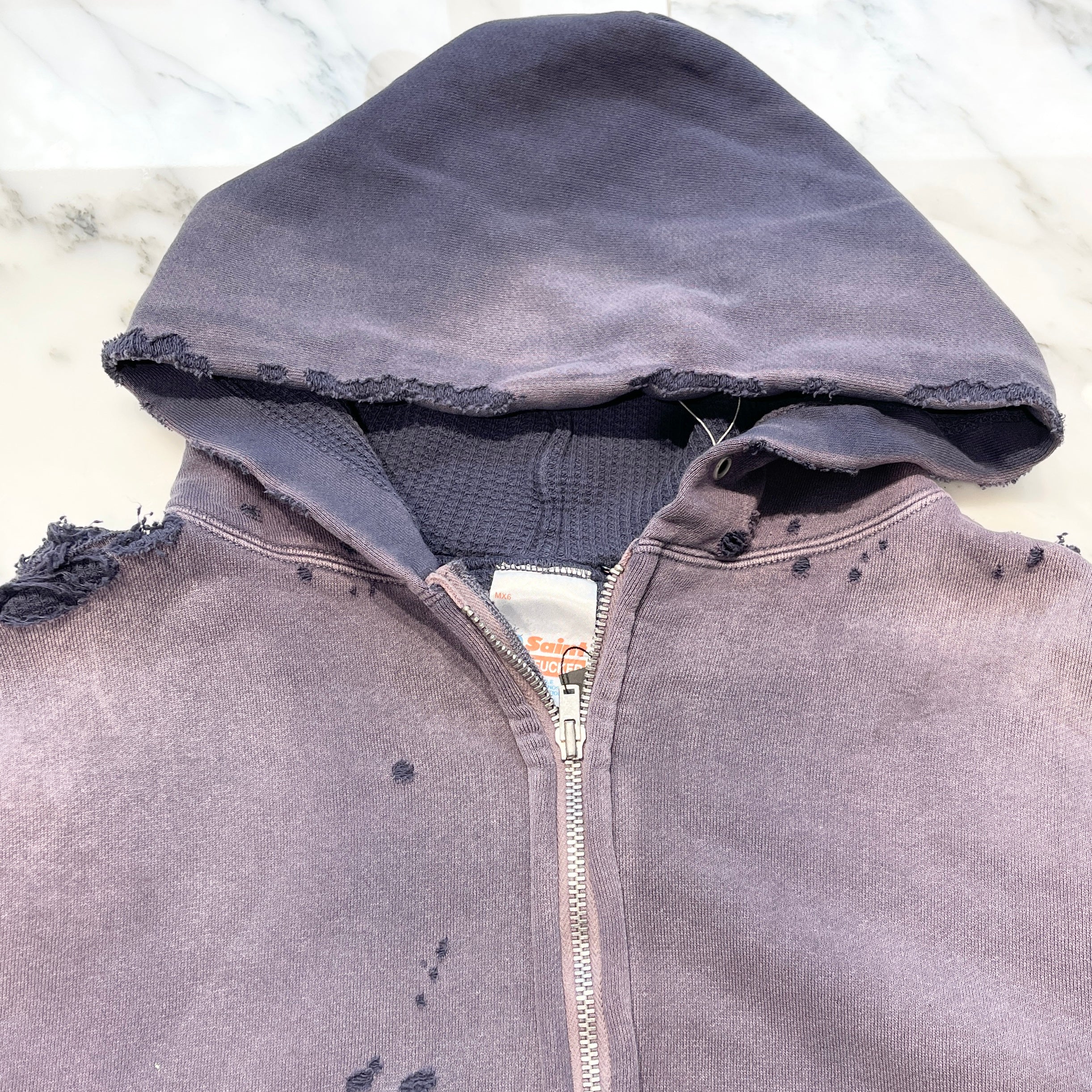 SAINT Mxxxxxx 2024AW DBL FC Zip Up Hoodie SM-HR3-0000-054 Size M セントマイケル ダブルフェイス ジップアップフーディー サイズM