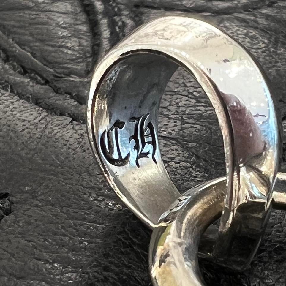 CHROME HEARTS Small CH Cross Pendant With Bail クロムハーツ スモール CHクロス ペンダント ウィズ ベイル シルバー925