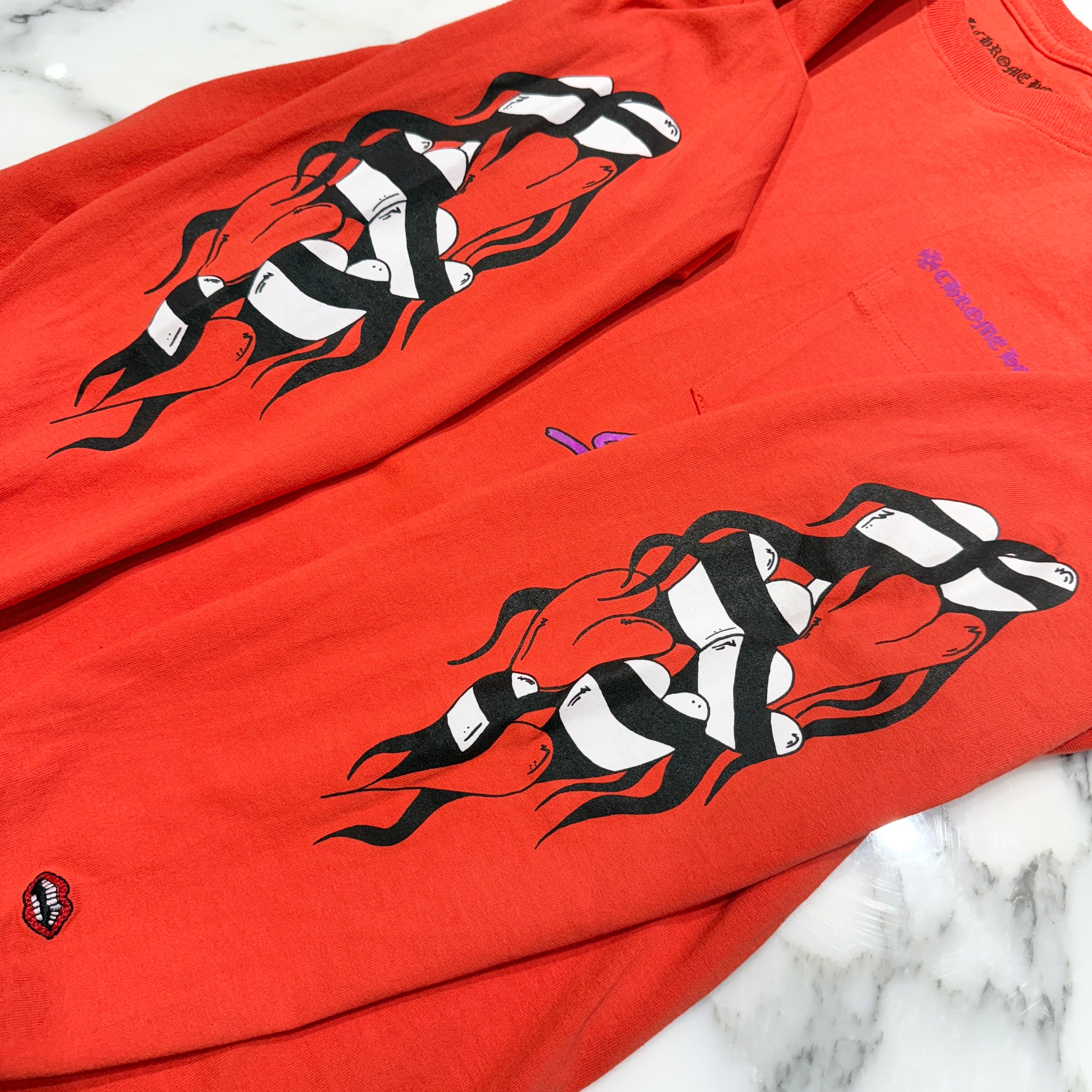 CHROME HEARTS×MATTY BOY 2023SS Sadistic Lipstick Long Sleeve Tee Size L クロムハーツ × マッティボーイ サディスティックリップスティック ロングスリーブTシャツ サイズL