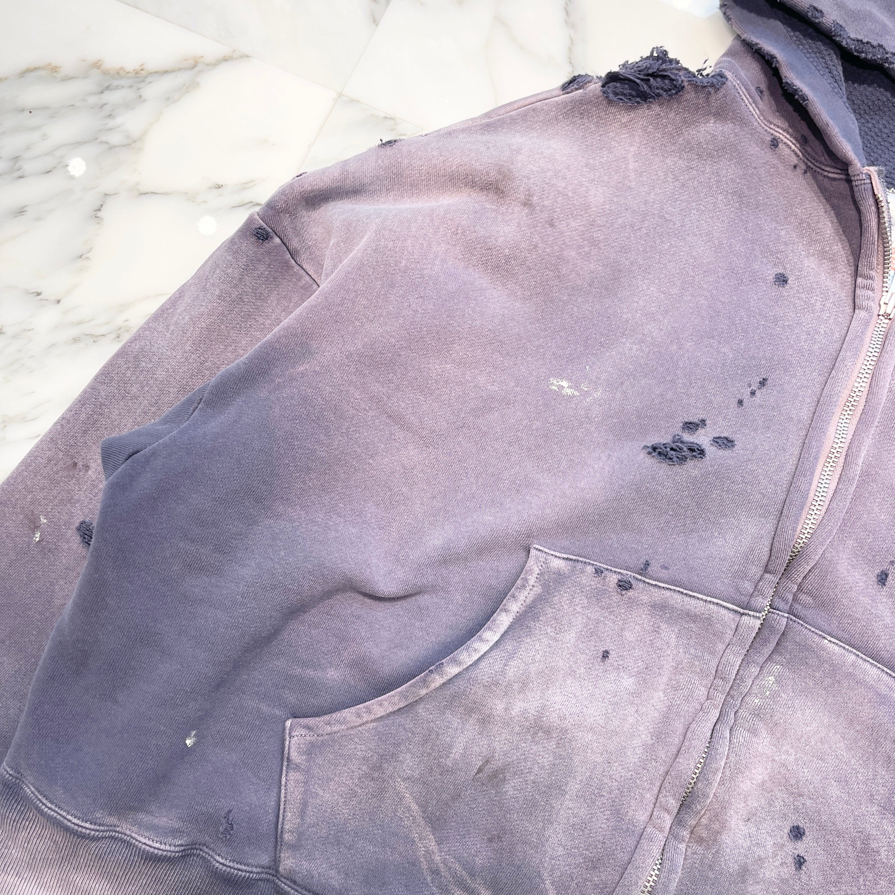 SAINT Mxxxxxx 2024AW DBL FC Zip Up Hoodie SM-HR3-0000-054 Size M セントマイケル ダブルフェイス ジップアップフーディー サイズM