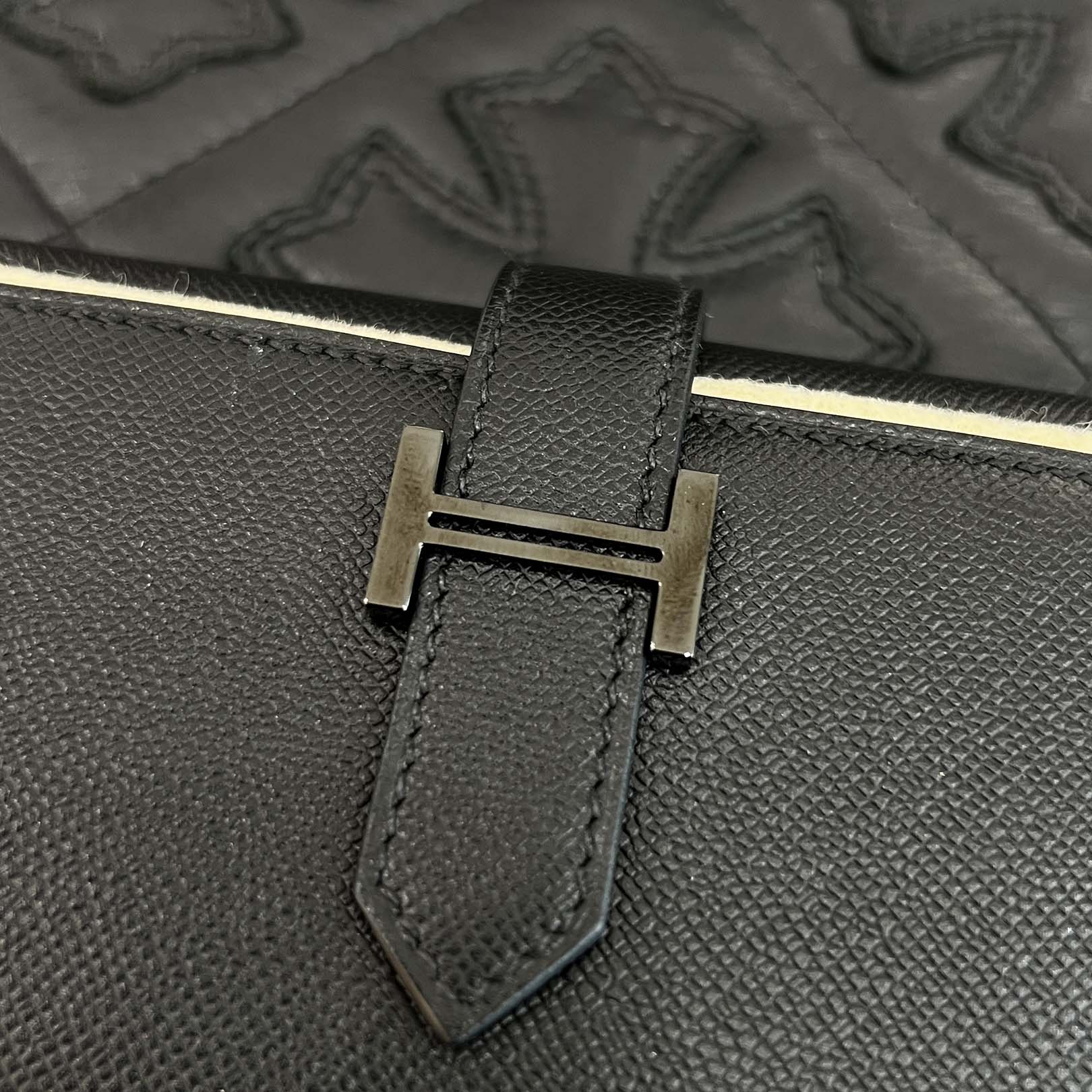 HERMES Bearn Combine Wallet "MONOCHROME" W刻印 エルメス ベアン コンビネ ウォレット "モノクローム" W刻印