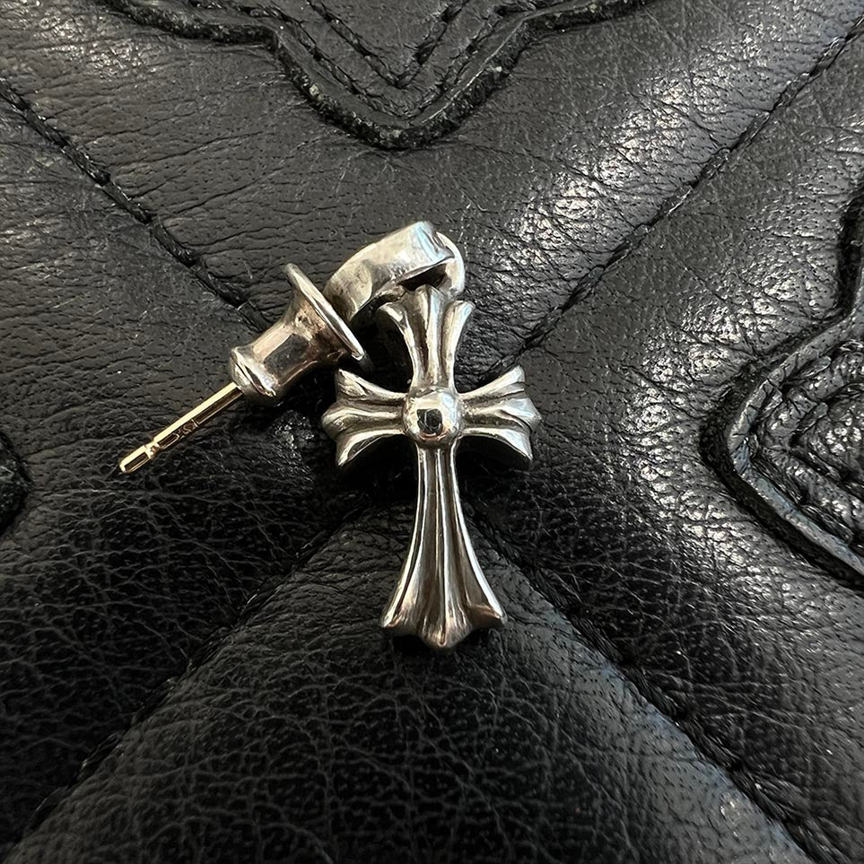 CHROME HEARTS Baby Fat Cross Earring クロムハーツ ベイビーファットクロス ピアス