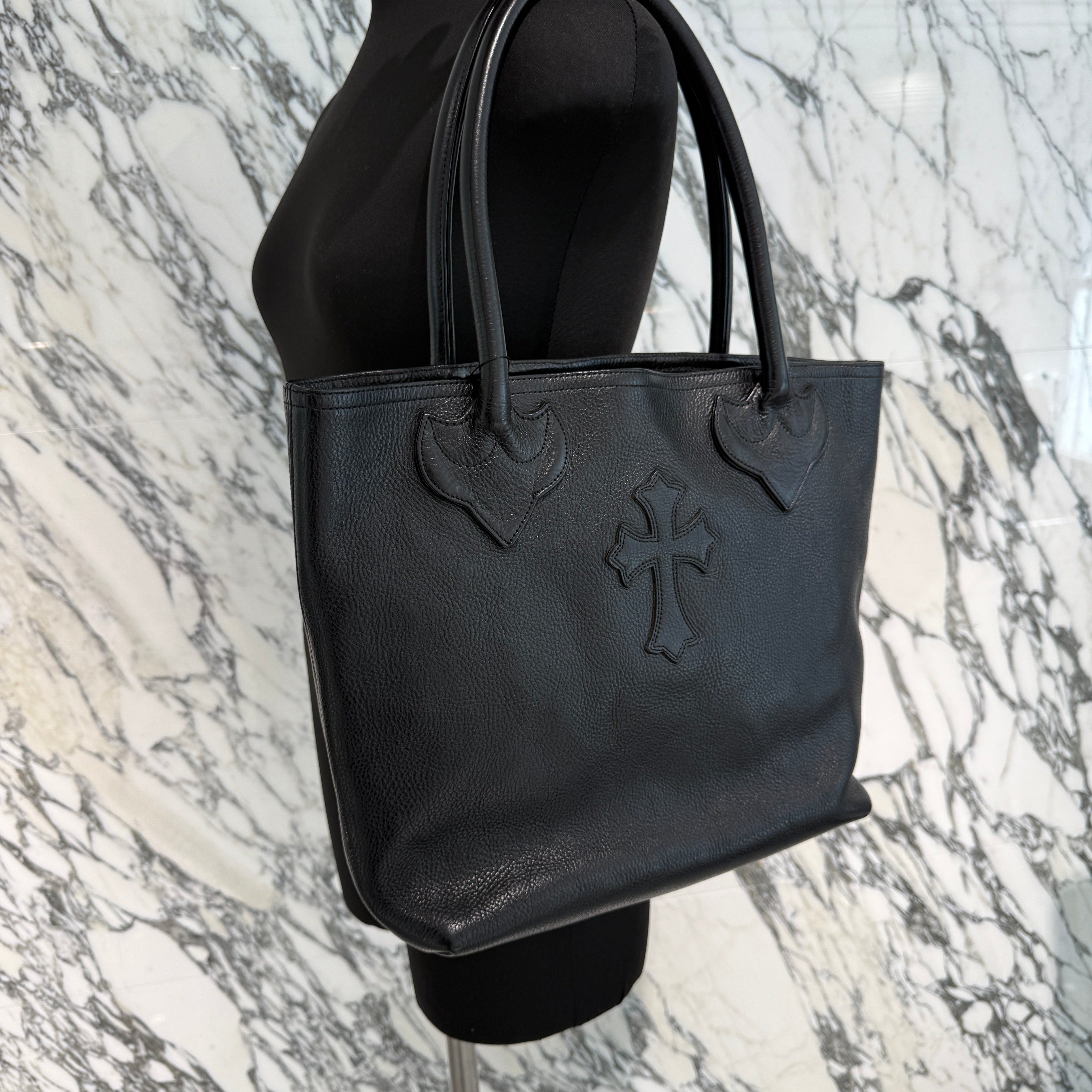 CHROME HEARTS 1 Cross Leather Patch FS Tote Bag クロムハーツ 1クロス レザーパッチ FS トートバッグ