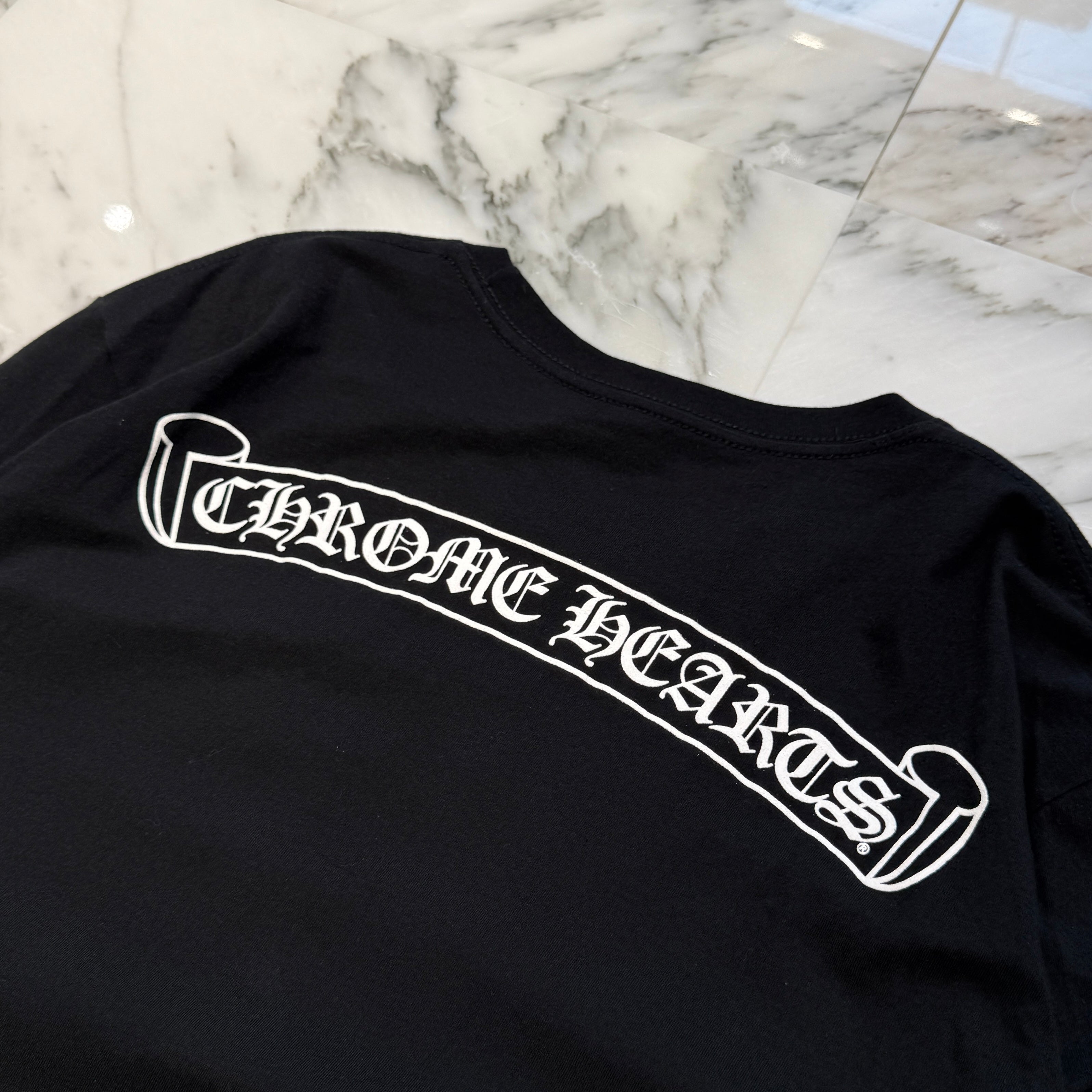 CHROME HEARTS MLTCOL CEM CRS Long Sleeve Tee Size L クロムハーツ マルチカラー セメタリークロス ロングスリーブTシャツ サイズL