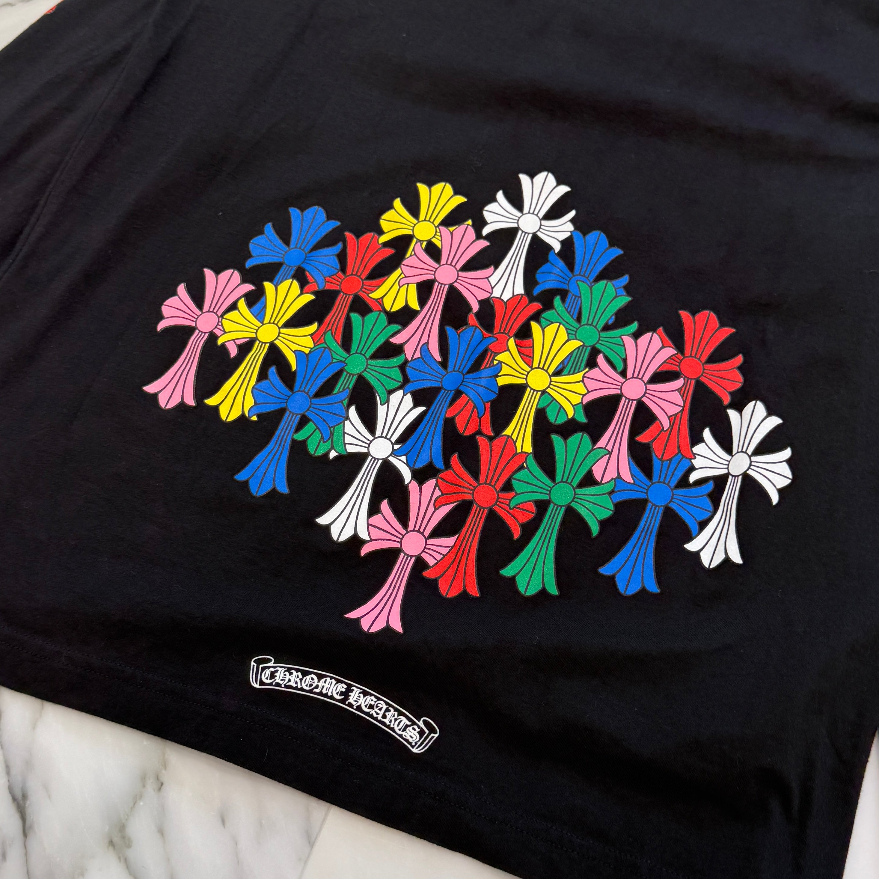 CHROME HEARTS MLTCOL CEM CRS Long Sleeve Tee Size L クロムハーツ マルチカラー セメタリークロス ロングスリーブTシャツ サイズL