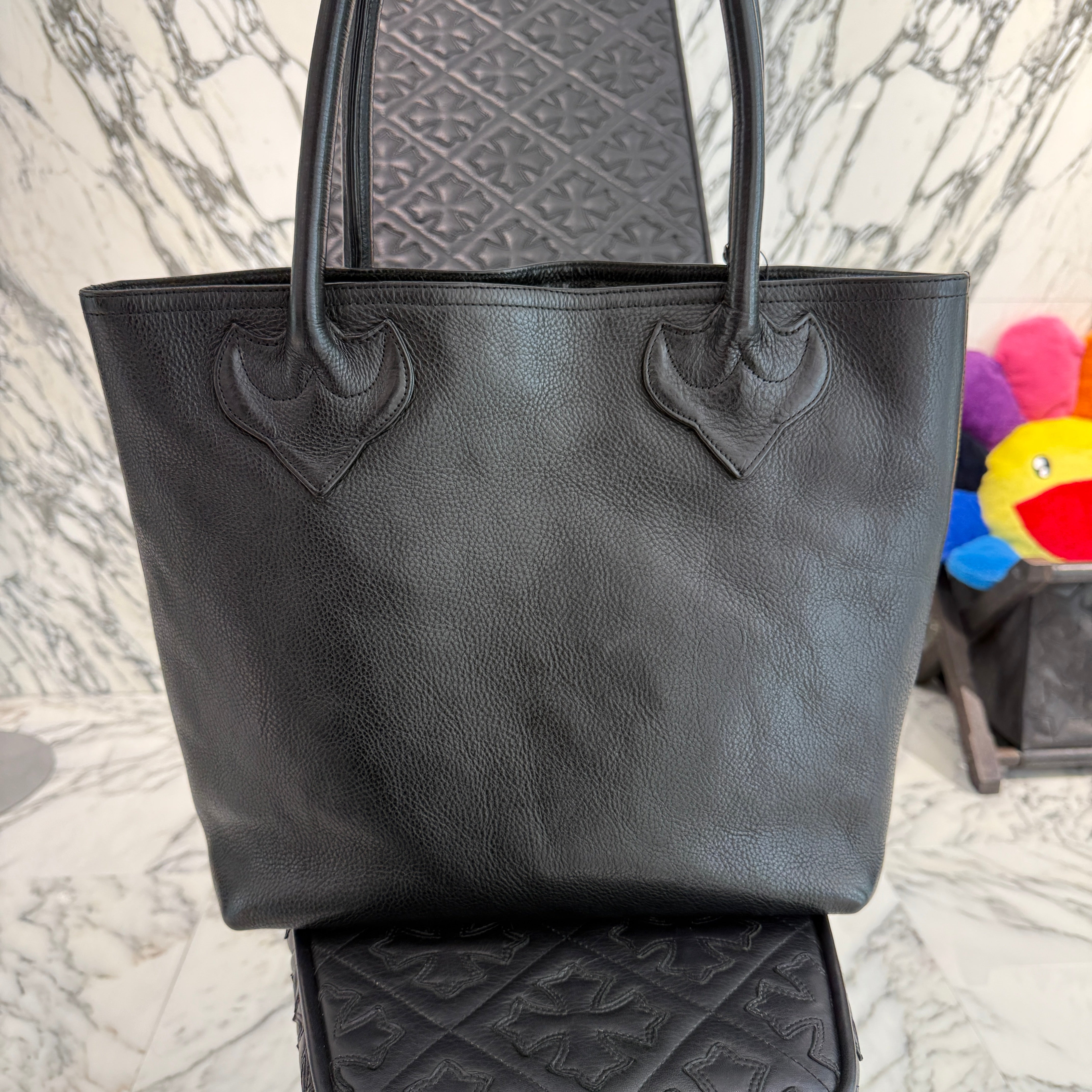 CHROME HEARTS 1 Cross Leather Patch FS Tote Bag クロムハーツ 1クロス レザーパッチ FS トートバッグ