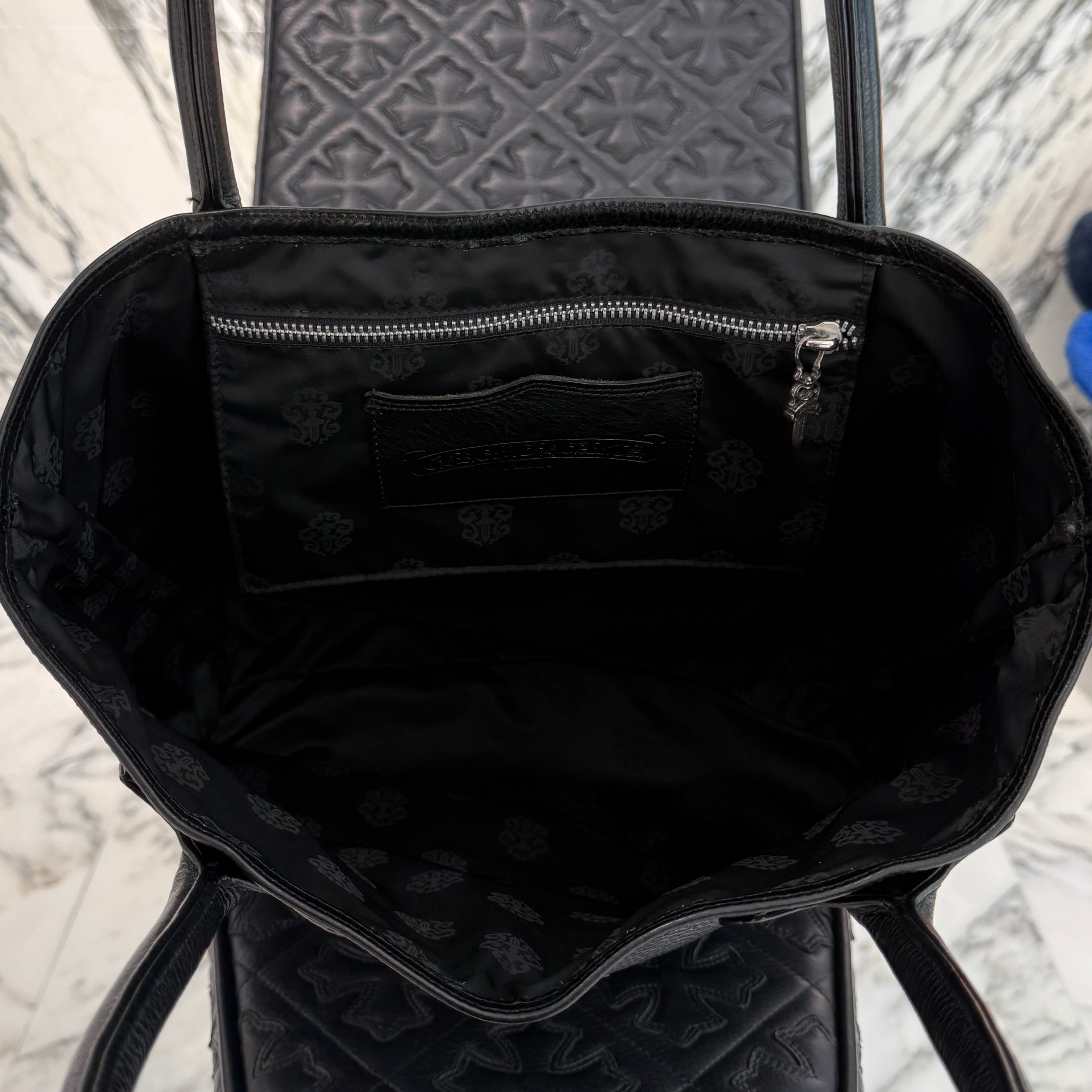 CHROME HEARTS 1 Cross Leather Patch FS Tote Bag クロムハーツ 1クロス レザーパッチ FS トートバッグ