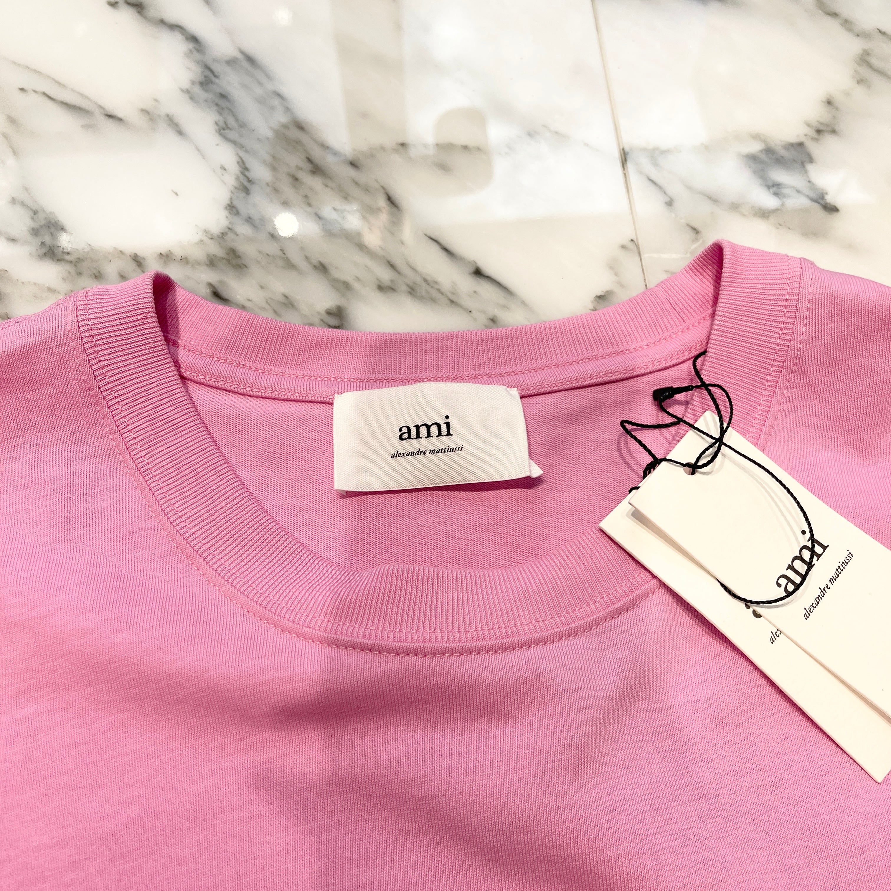 AMI PARIS 2022SS AMI HEART Embroidery Tee UTS004.726 Size L アミパリス アミハート刺繍 Tシャツ サイズL