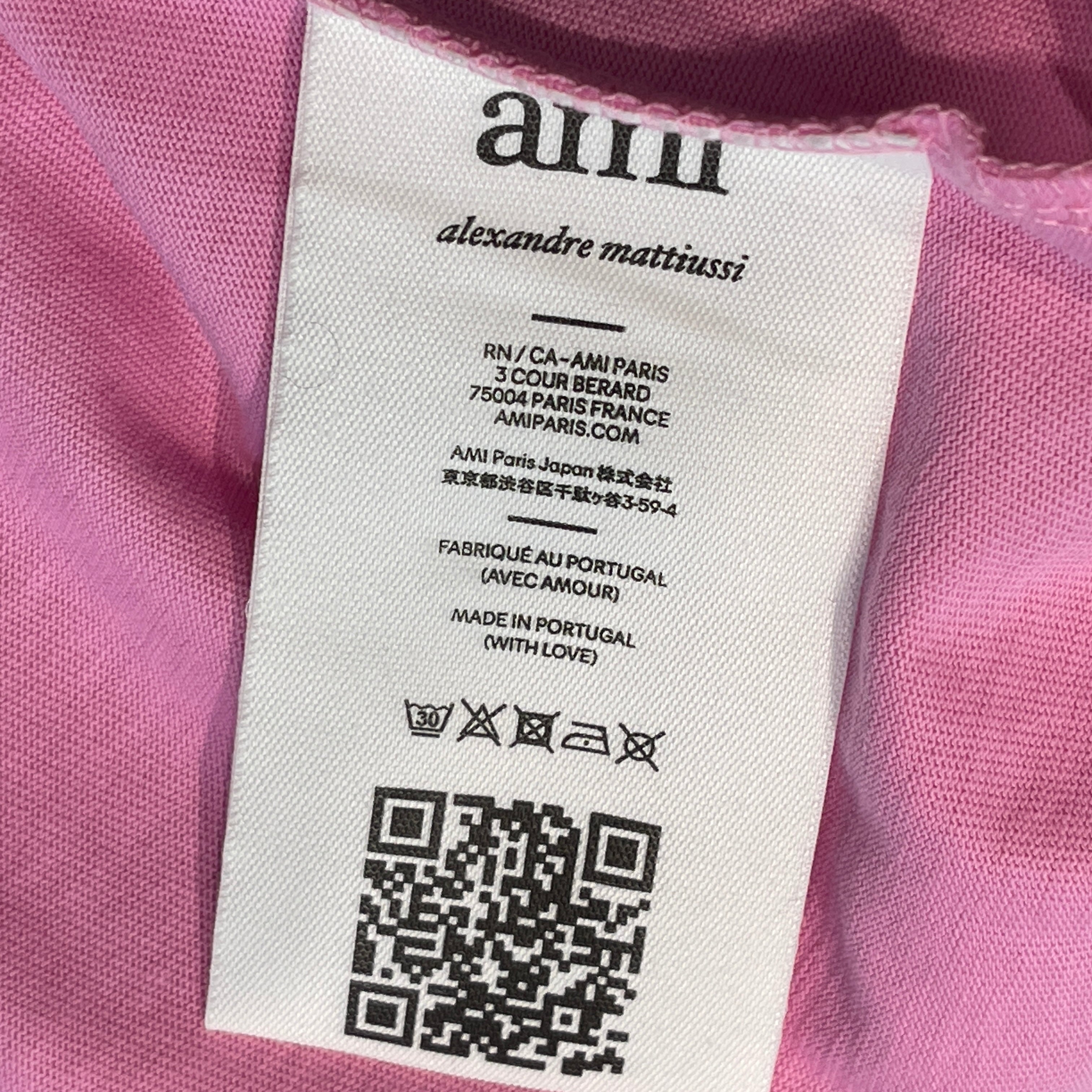 AMI PARIS 2022SS AMI HEART Embroidery Tee UTS004.726 Size L アミパリス アミハート刺繍 Tシャツ サイズL