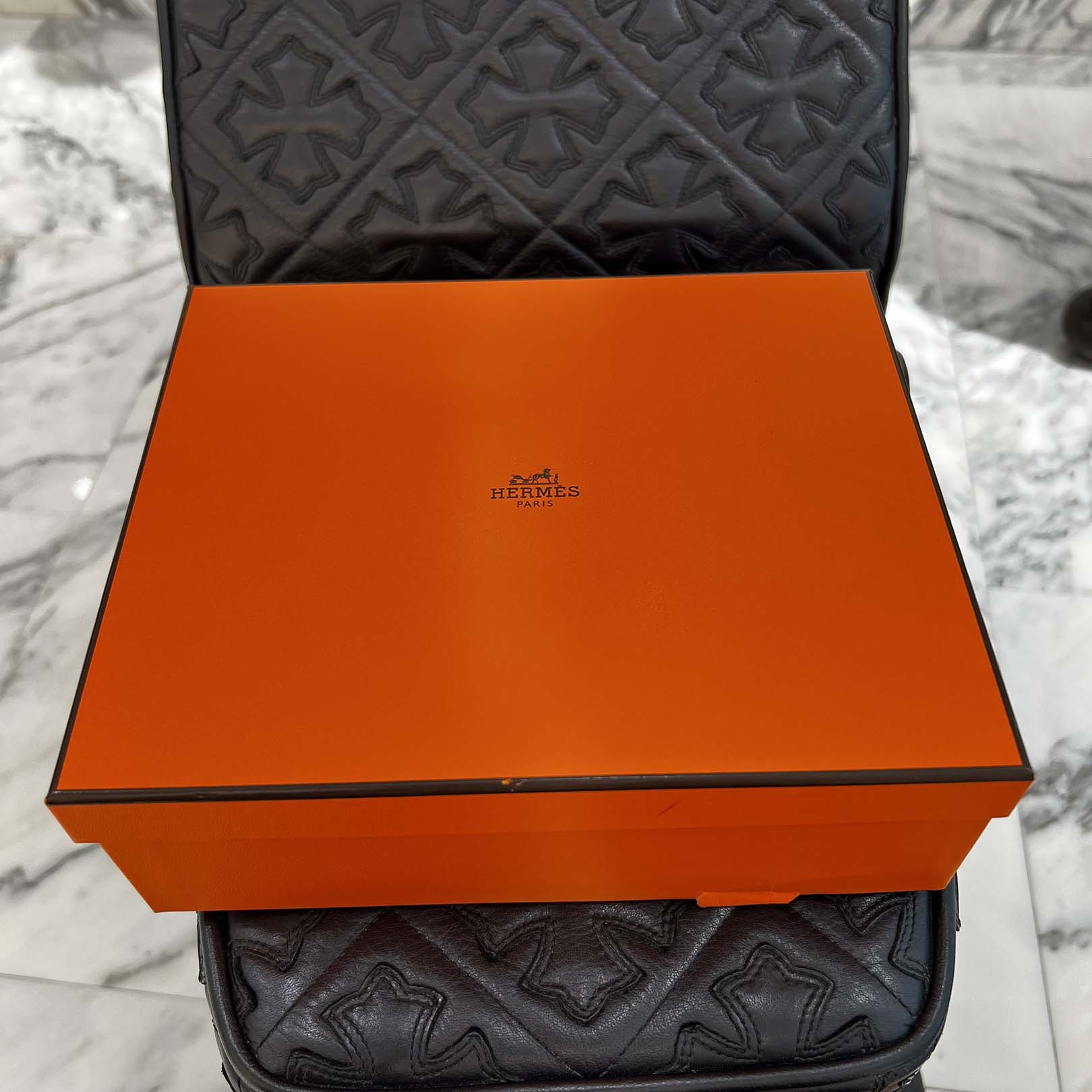 HERMES Evelyn Amazon TPM "Craie" K刻印 エルメス エブリン アマゾン TPM "クレ" レザーショルダーバッグ K刻印