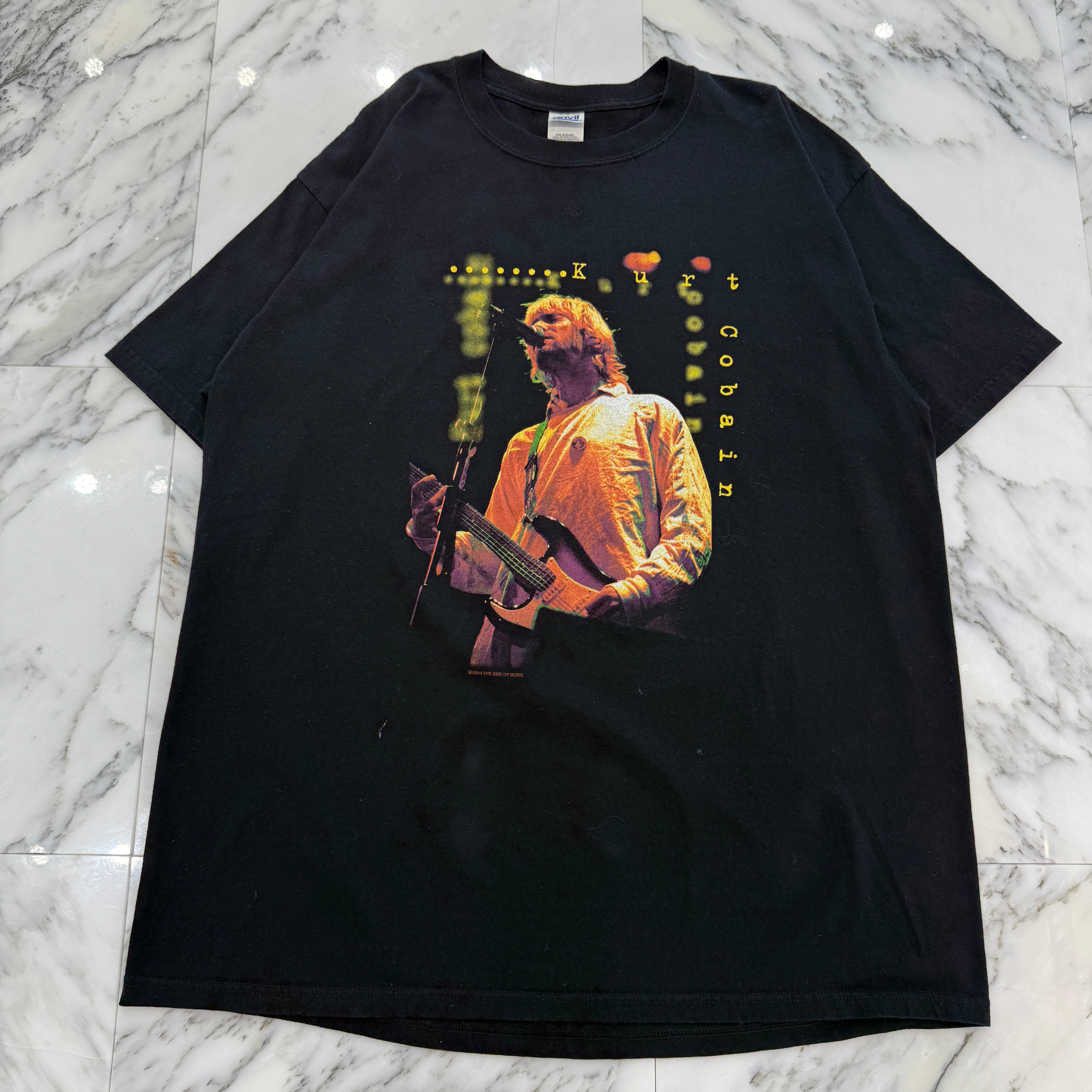 Vintage 90's Nirvana Kurt Cobain "THE END OF MUSIC" S/S Tee Shirt Size XXL 90's ニルヴァーナ カートコバーン "ザエンドオブミュージック" Tシャツ サイズXXL