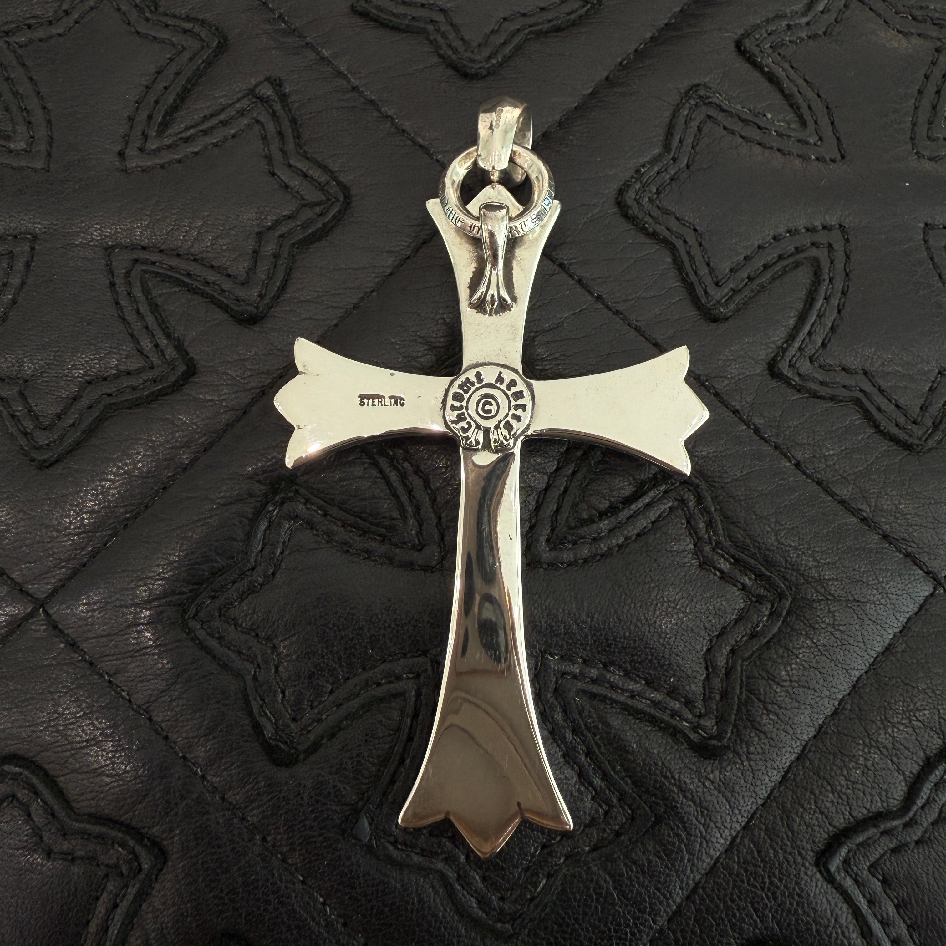 CHROME HEARTS Large Cross With Bail Pendant Top クロムハーツ ラージクロス ウィズ ベイル ペンダントトップ