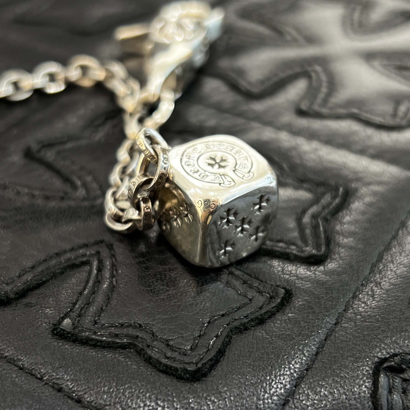 CHROME HEARTS Double Dice Key Chain クロムハーツ ダブルダイス キーチェーン