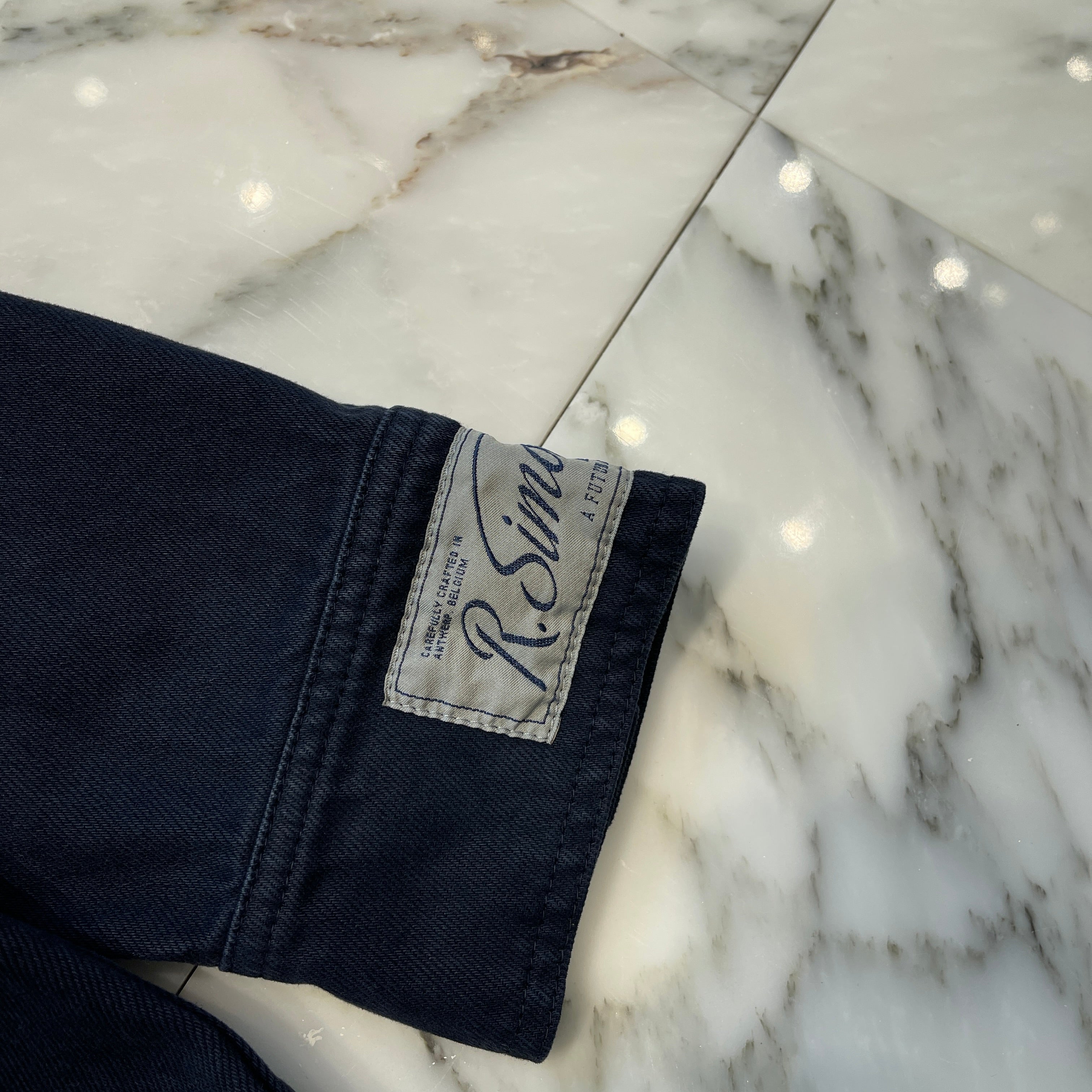 RAF SIMONS 2022SS Straight Fit Denim Shirt 221-M242 Size M ラフシモンズ ストレートフィット デニムシャツ サイズM