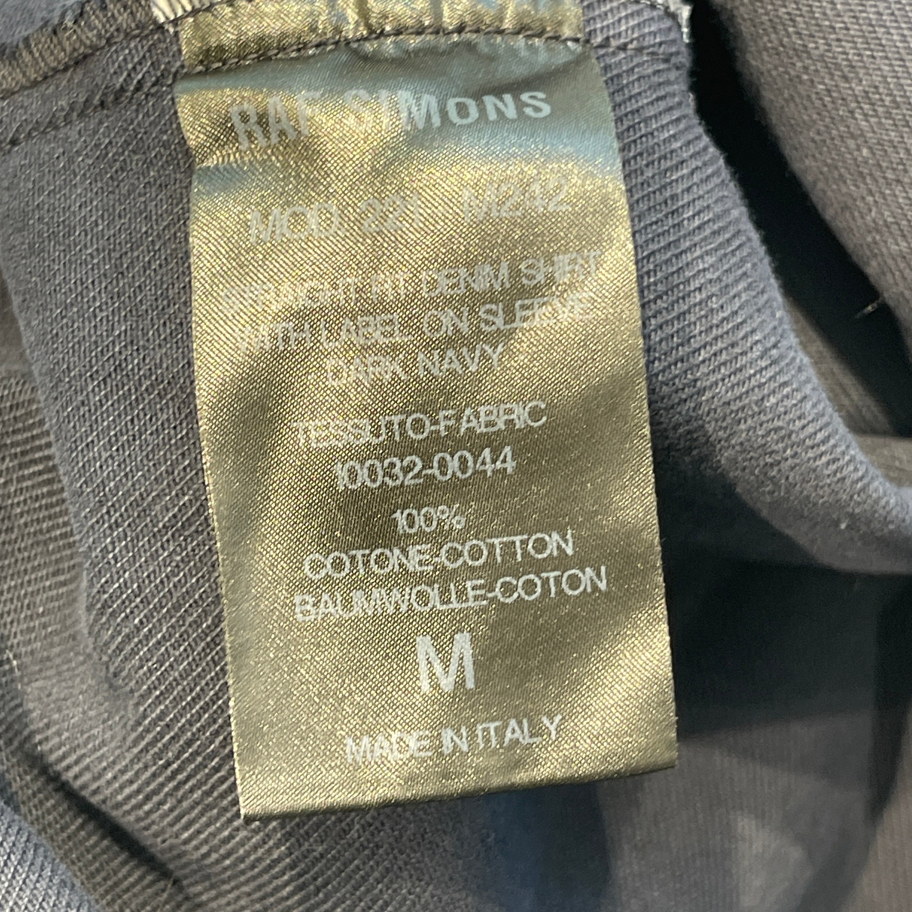 RAF SIMONS 2022SS Straight Fit Denim Shirt 221-M242 Size M ラフシモンズ ストレートフィット デニムシャツ サイズM