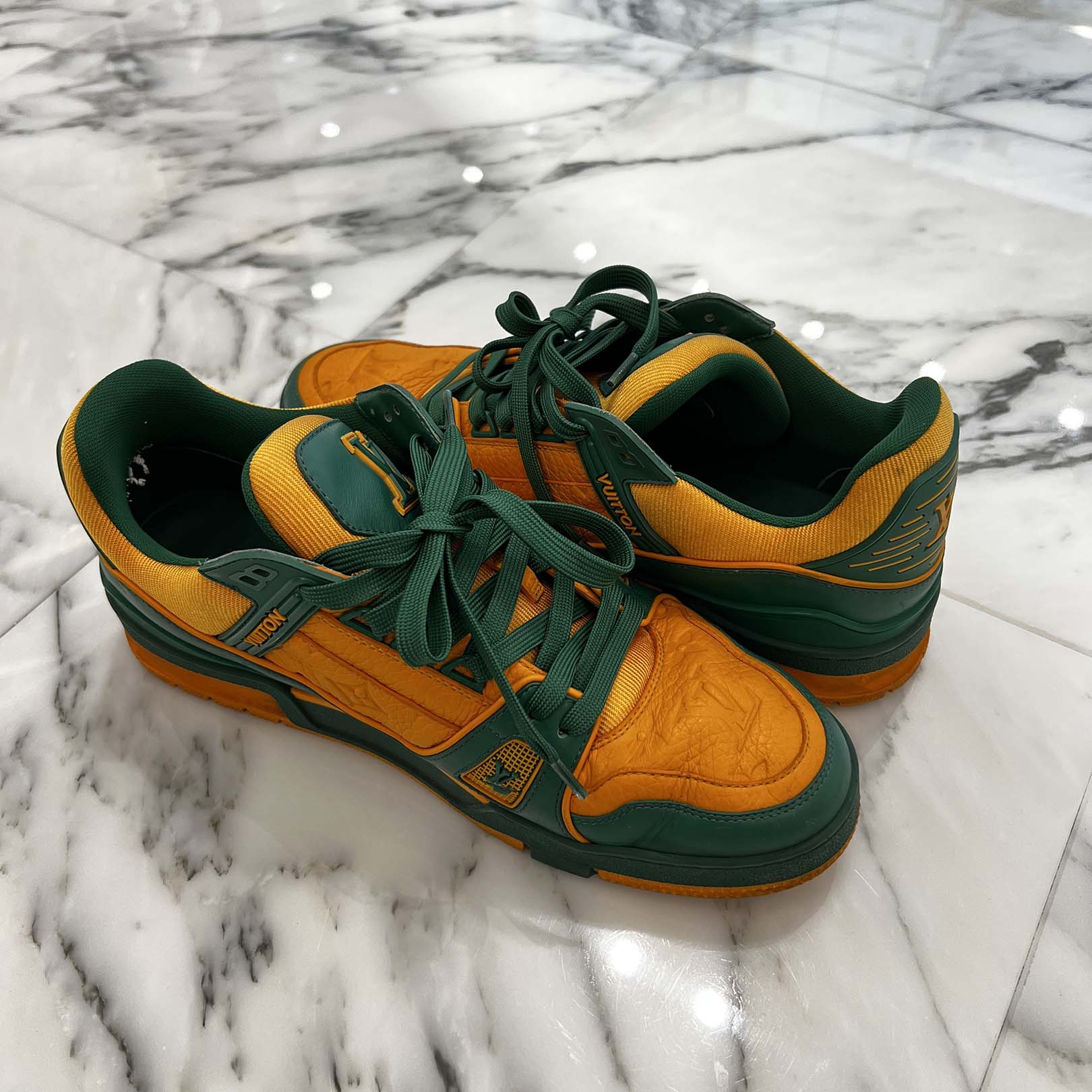 LOUIS VUITTON Monogram LV Trainer Sneakers VL0211 Size 8(約26.5cm) ルイヴィトン モノグラム LVトレーナー スニーカー 8(約26.5cm)