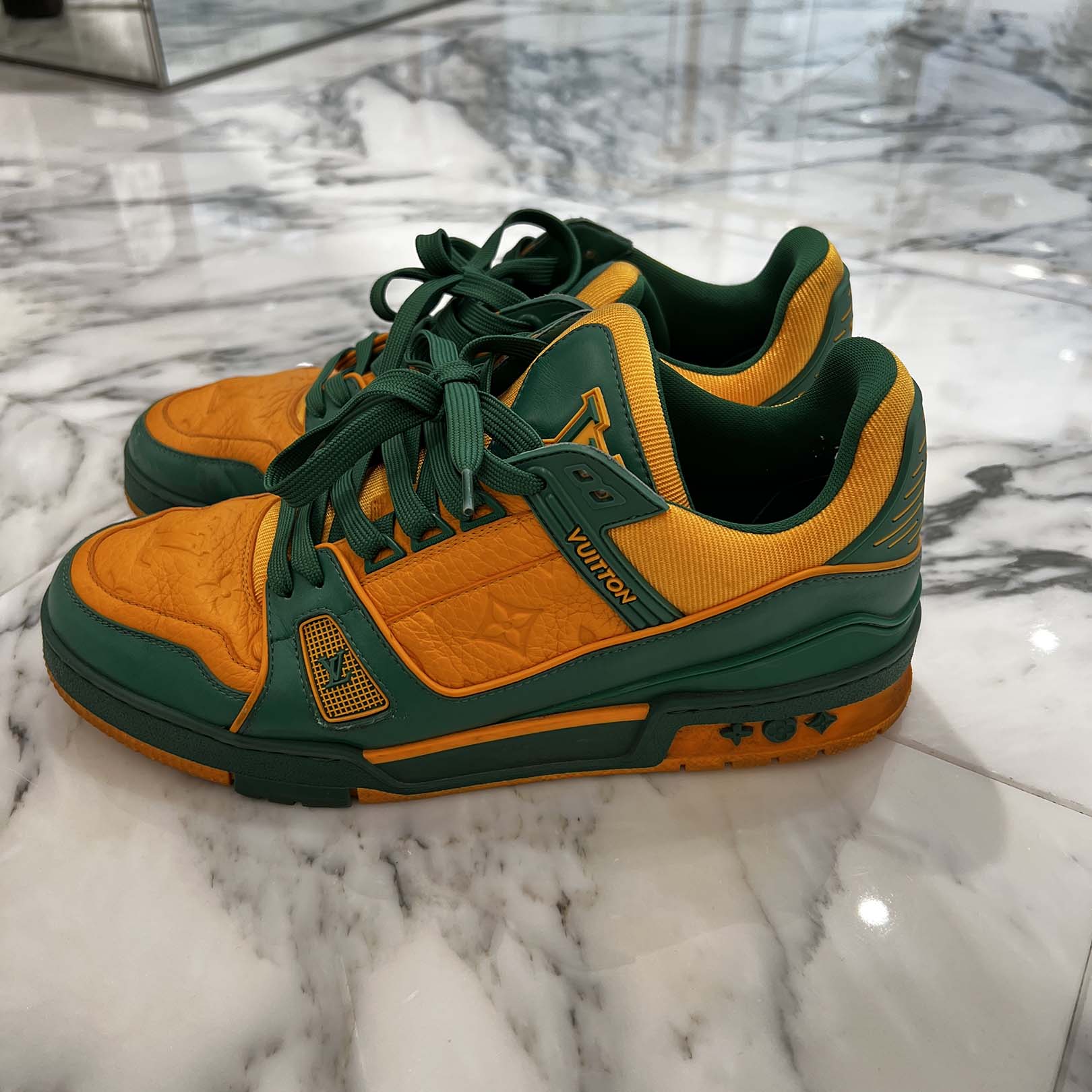 LOUIS VUITTON Monogram LV Trainer Sneakers VL0211 Size 8(約26.5cm) ルイヴィトン モノグラム LVトレーナー スニーカー 8(約26.5cm)