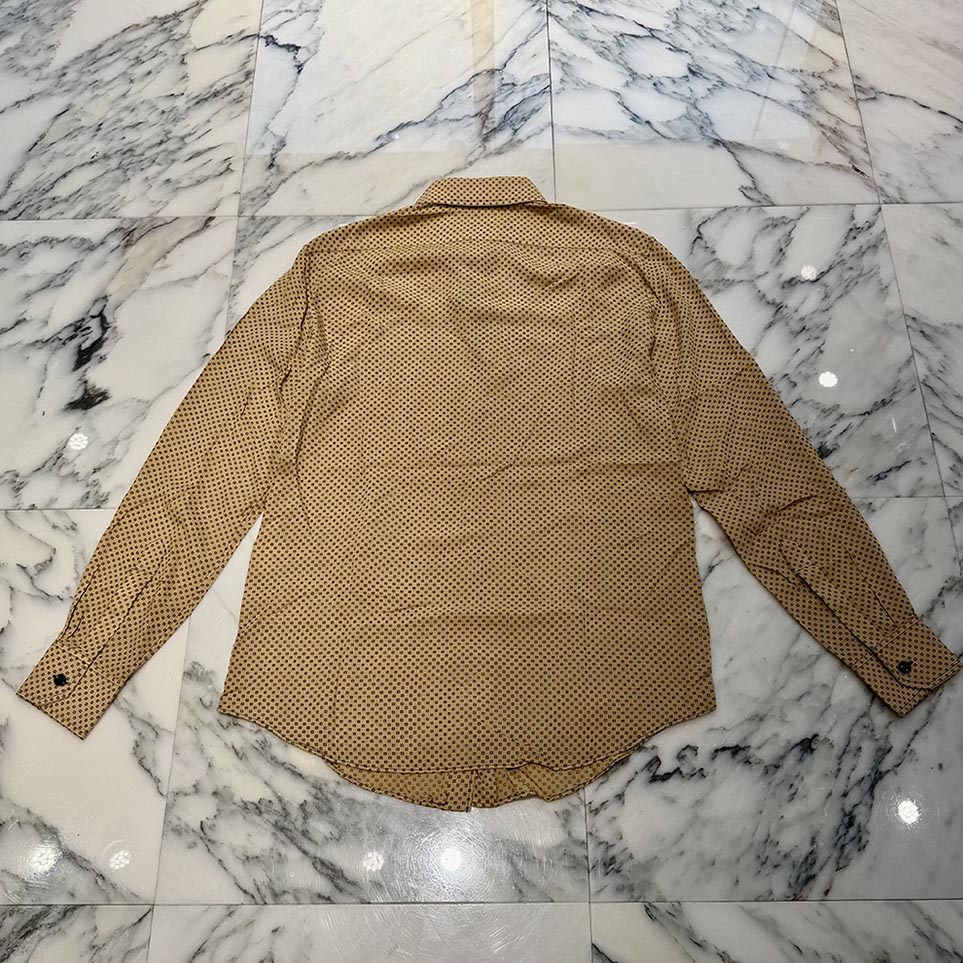 CELINE 2024SS Classic Fit Palm Print Rayon Shirt 2C246359I Size 38 セリーヌ クラシックフィット パームプリント レーヨンシャツ サイズ38