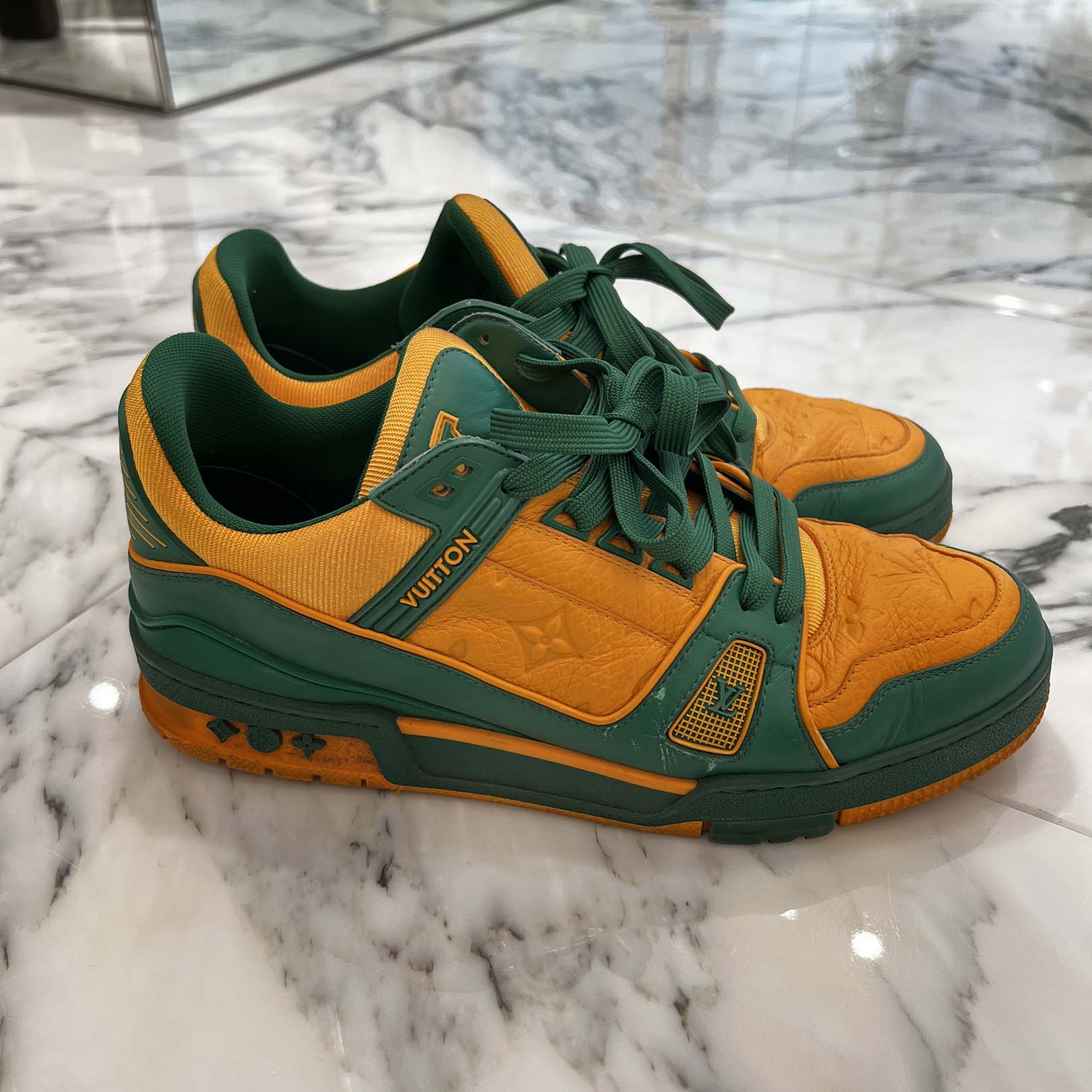 LOUIS VUITTON Monogram LV Trainer Sneakers VL0211 Size 8(約26.5cm) ルイヴィトン モノグラム LVトレーナー スニーカー 8(約26.5cm)