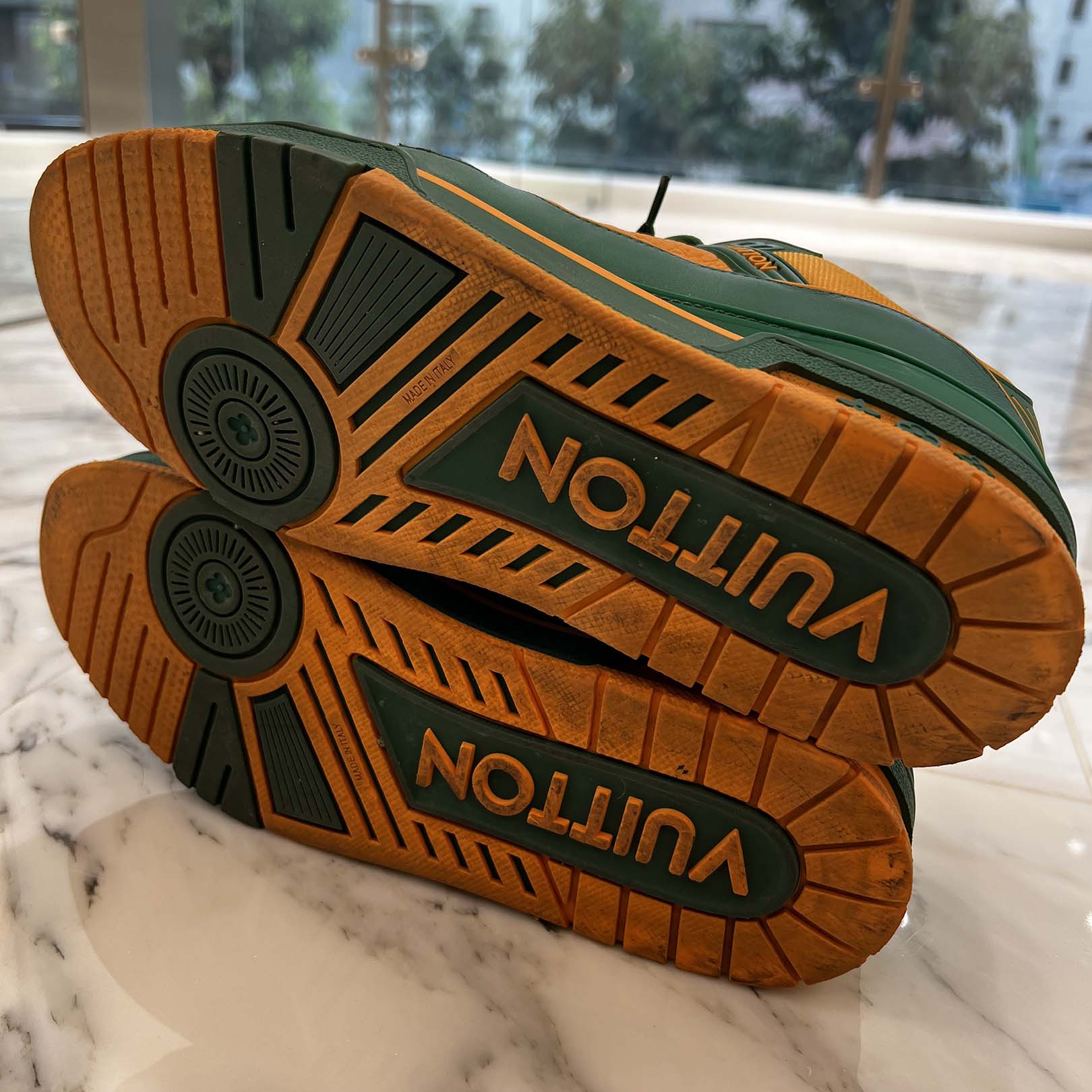 LOUIS VUITTON Monogram LV Trainer Sneakers VL0211 Size 8(約26.5cm) ルイヴィトン モノグラム LVトレーナー スニーカー 8(約26.5cm)