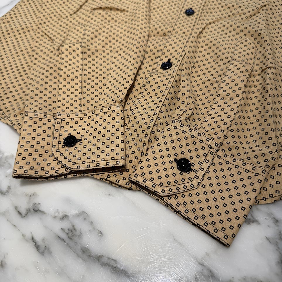 CELINE 2024SS Classic Fit Palm Print Rayon Shirt 2C246359I Size 38 セリーヌ クラシックフィット パームプリント レーヨンシャツ サイズ38