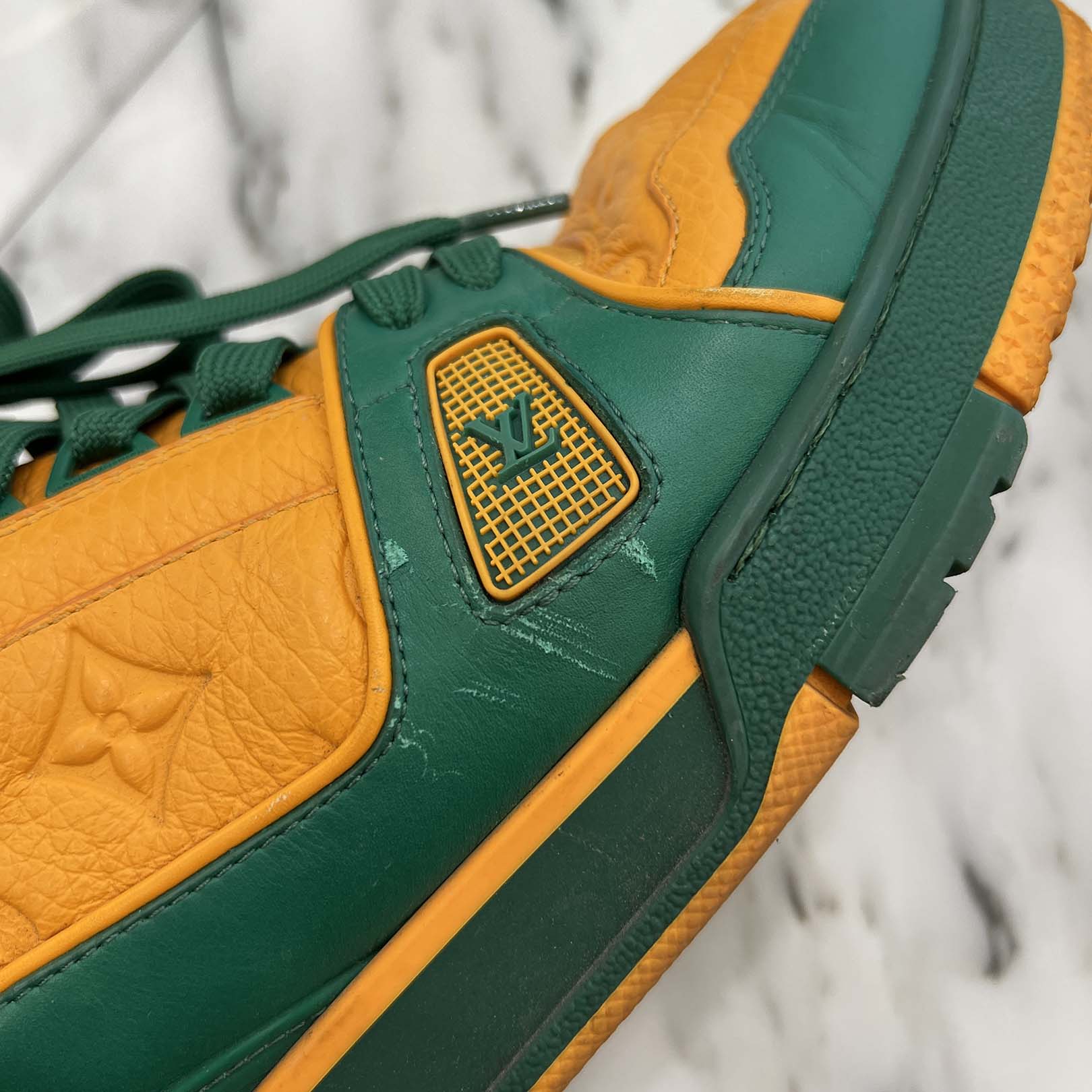 LOUIS VUITTON Monogram LV Trainer Sneakers VL0211 Size 8(約26.5cm) ルイヴィトン モノグラム LVトレーナー スニーカー 8(約26.5cm)